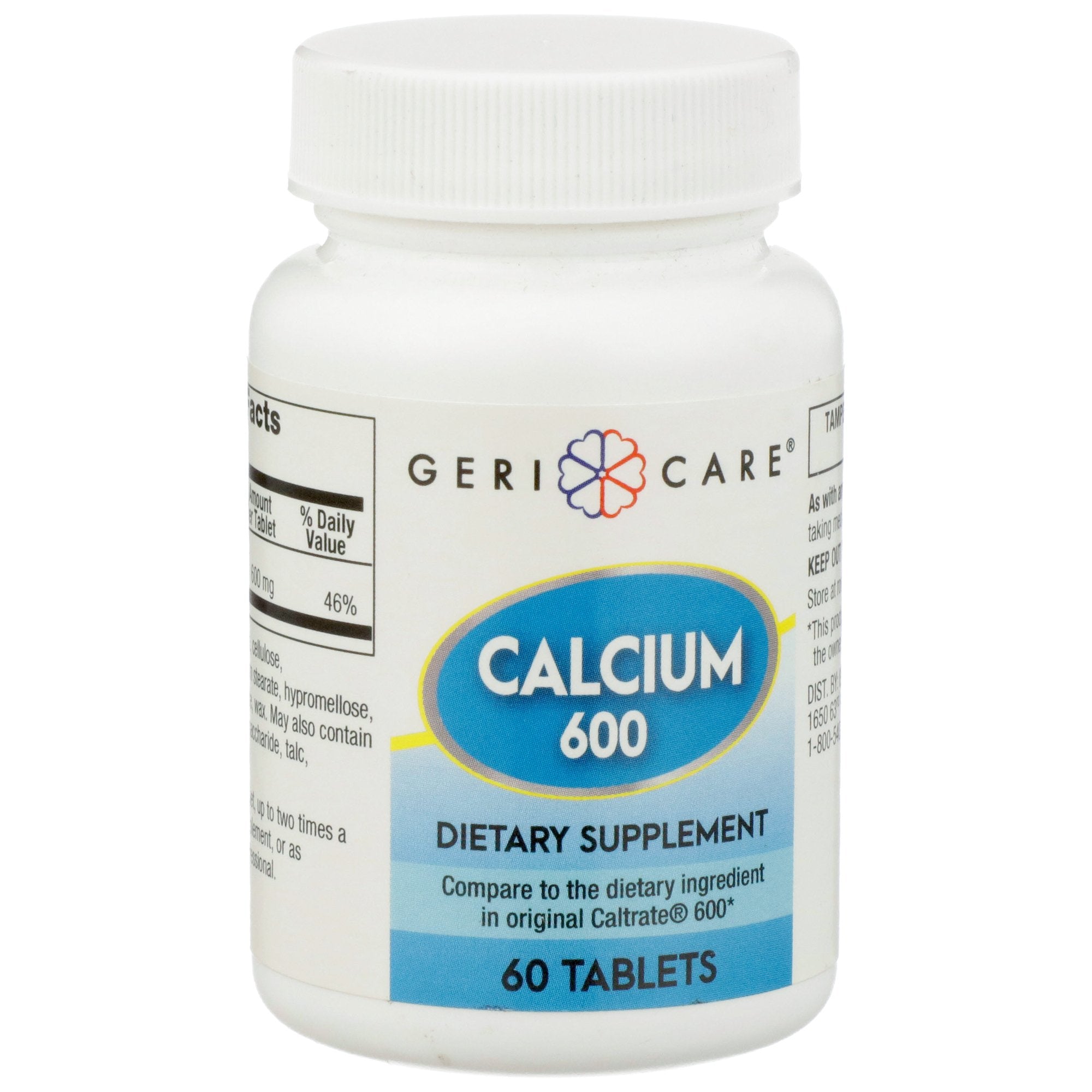 Joint Health Supplement Geri-Care® Calcium 600 mg Strength Caplet 60 per Bottle - image 5