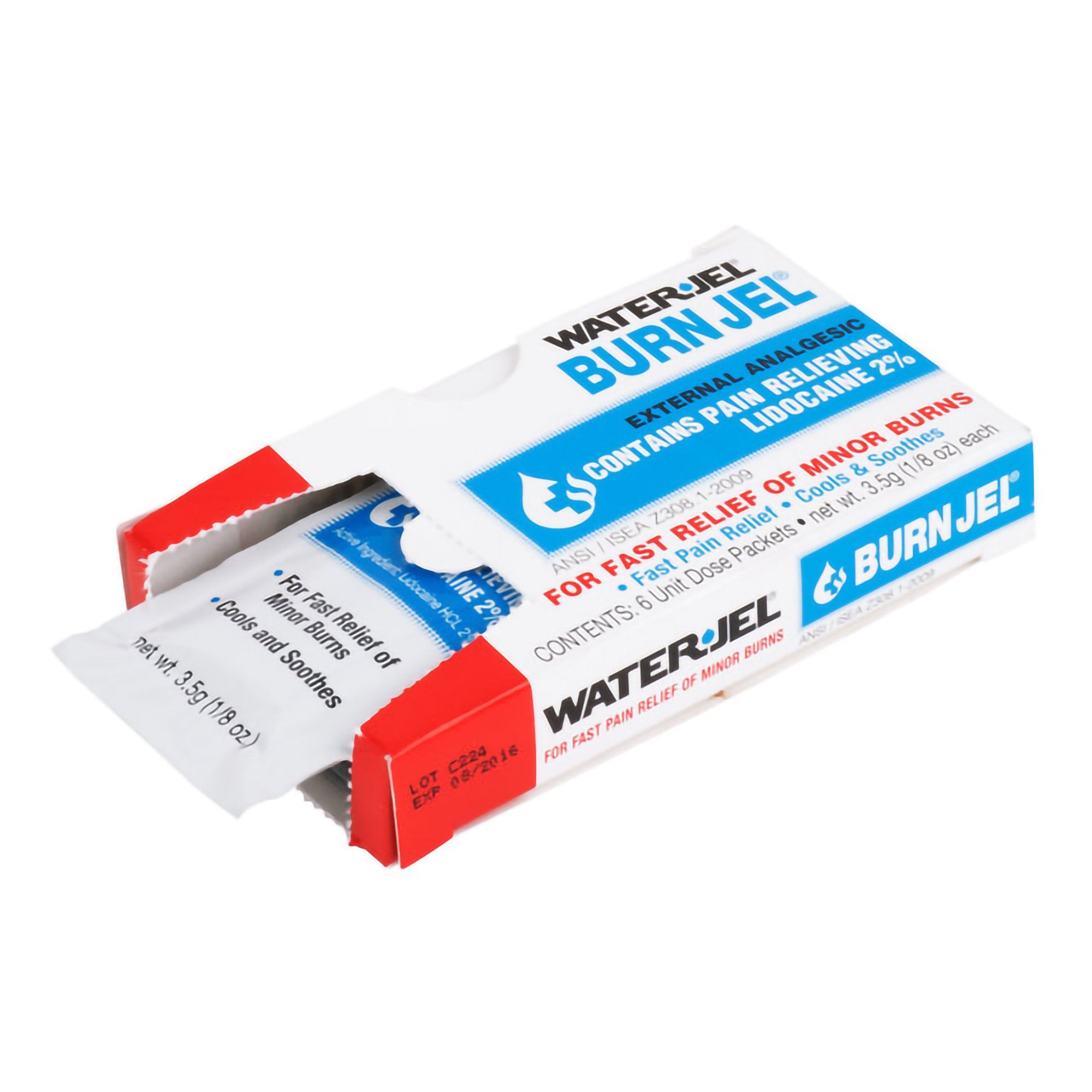 Burn Relief Lidocaine Water Jel® Burn Jel® Topical Gel 3.5 Gram Individual Packet - image 4