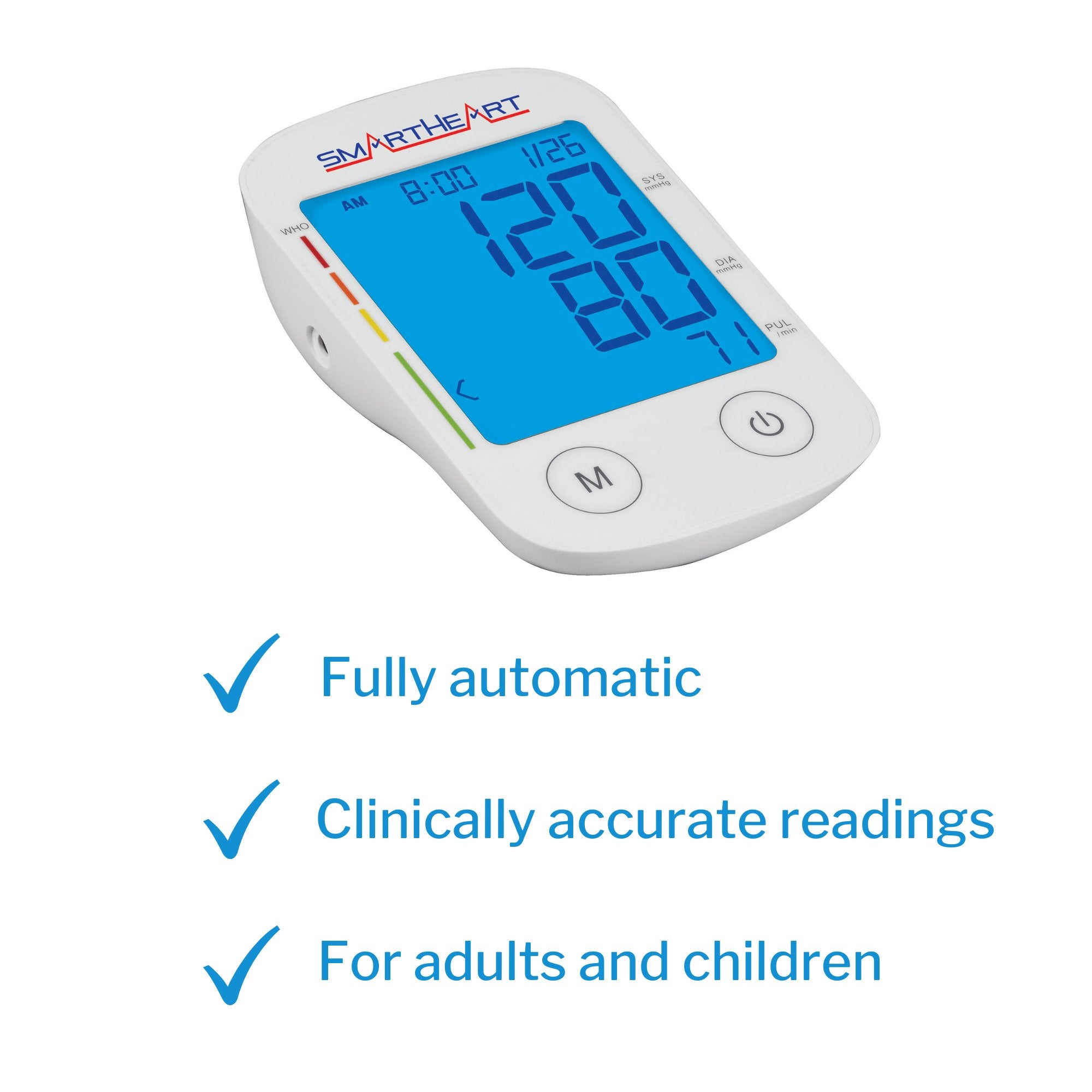 Home Automatic Digital Blood Pressure Monitor Veridian Multiple Sizes Nylon Cuff 22–30 cm to 30–42 cm Desk Model - image 7