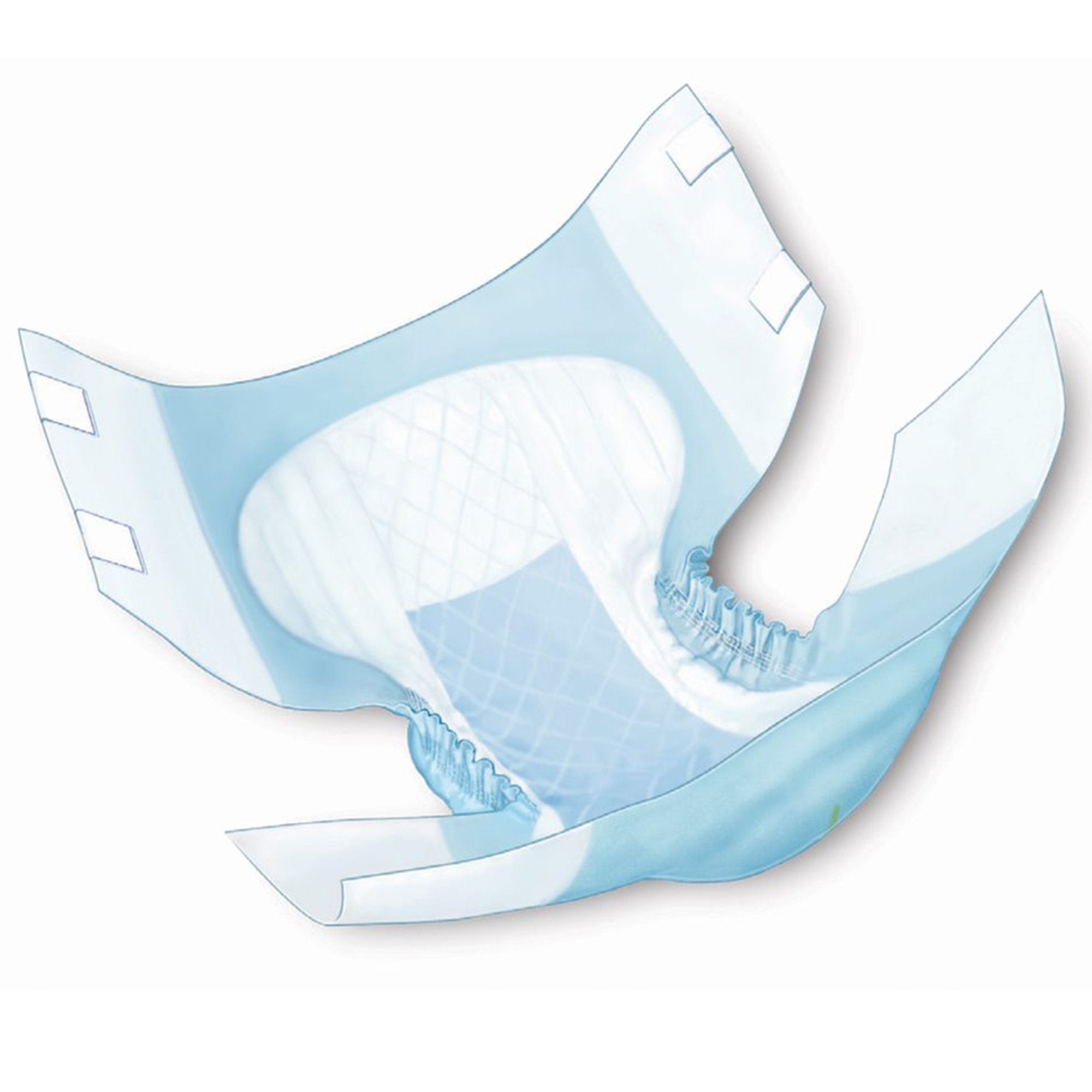 Incontinence Brief Wings™ Quilted Plus with BreatheEasy™ Technology Adult X-Large Unisex Disposable Heavy Absorbency - image 2