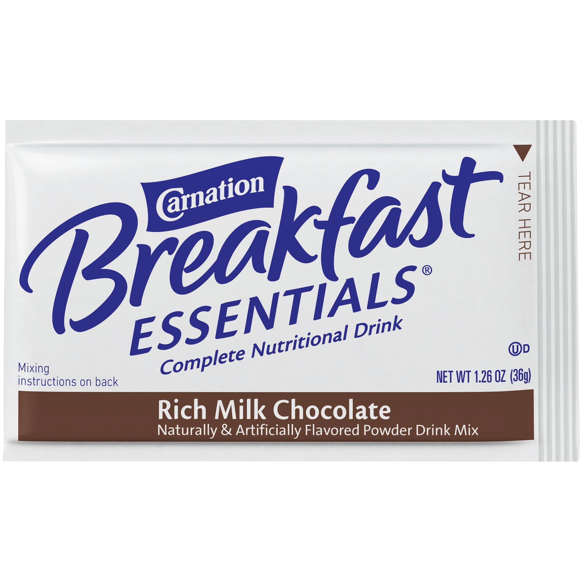 Oral Supplement Carnation Breakfast Essentials® Rich Milk Chocolate Flavor Powder 1.26 oz. Individual Packet - image 4
