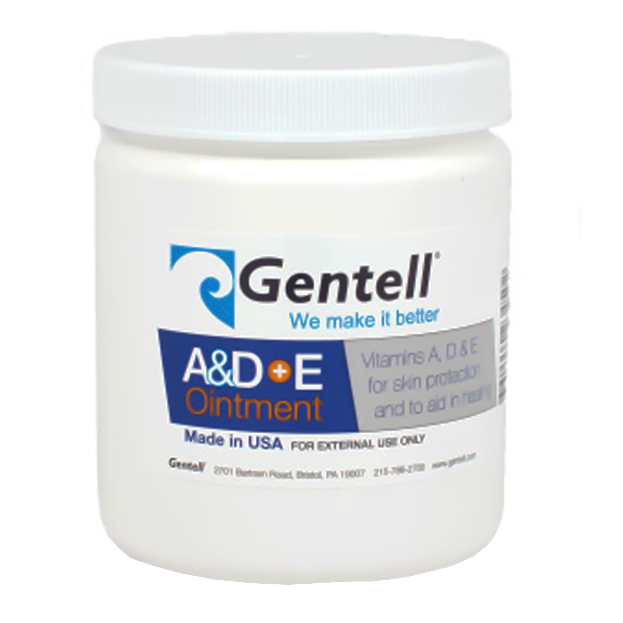 Skin Protectant Gentell® A & D+E 16 oz. Jar Medicinal Scent Ointment