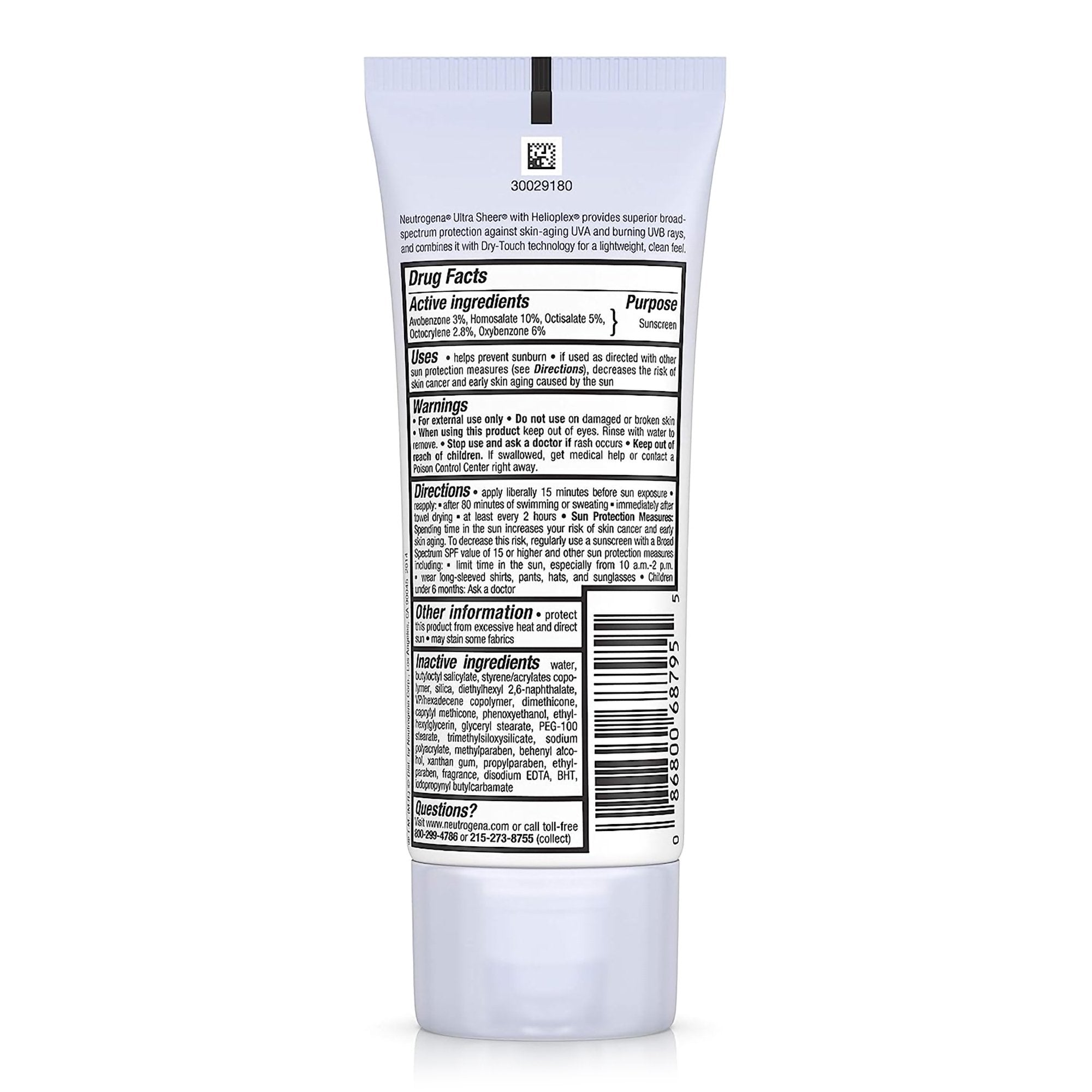 Sunscreen Neutrogena®Ultra Sheer® Dry Touch SPF 45 Lotion 3 oz. Tube - image 4