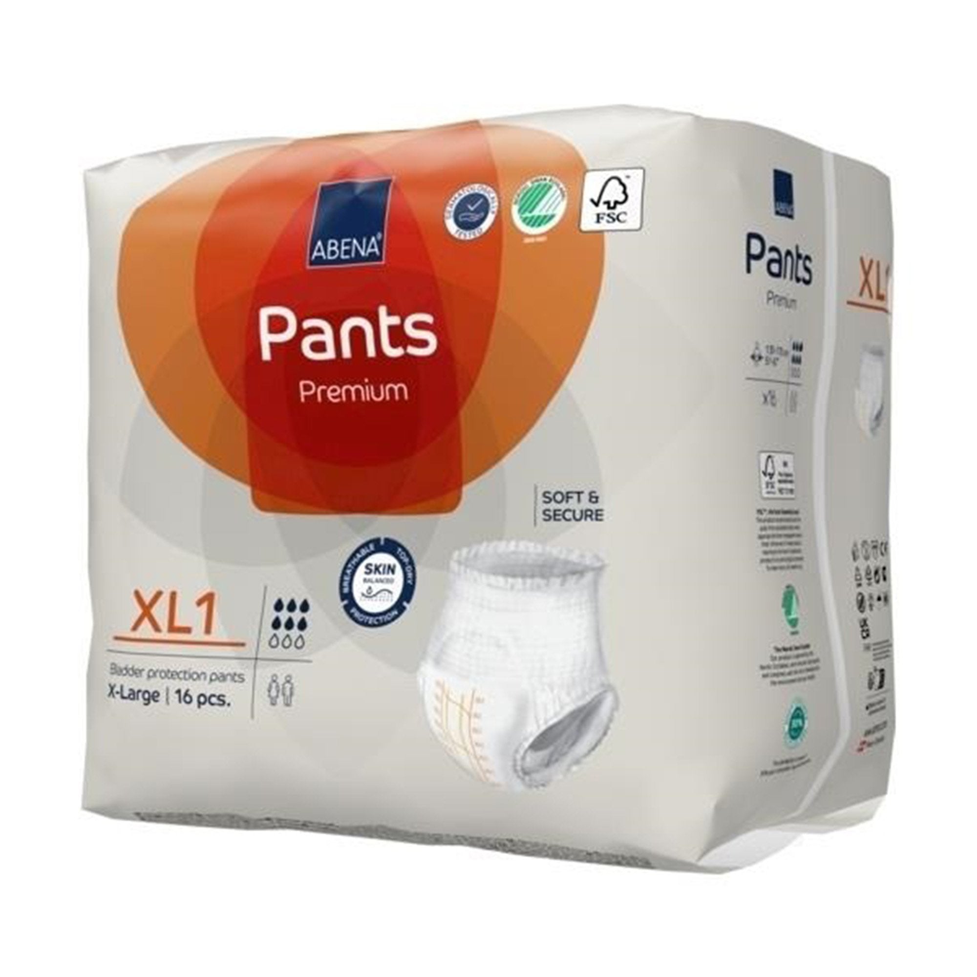 Absorbent Underwear Abena® Premium Pants XL1 Pull On with Tear Away Seams Adult X-Large Unisex Disposable Heavy Absorbency - image 4