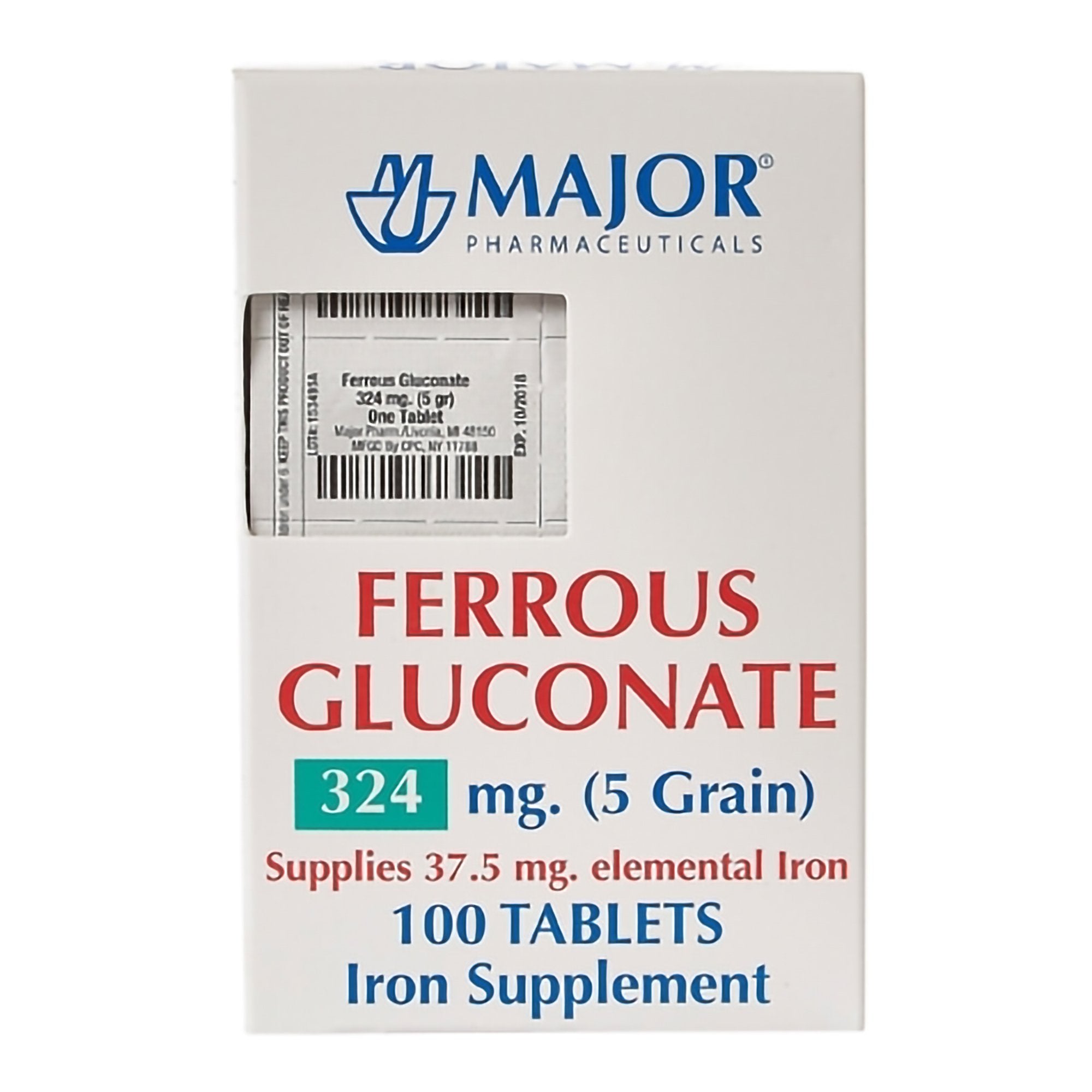 Major® Ferrous Gluconate Iron Supplement