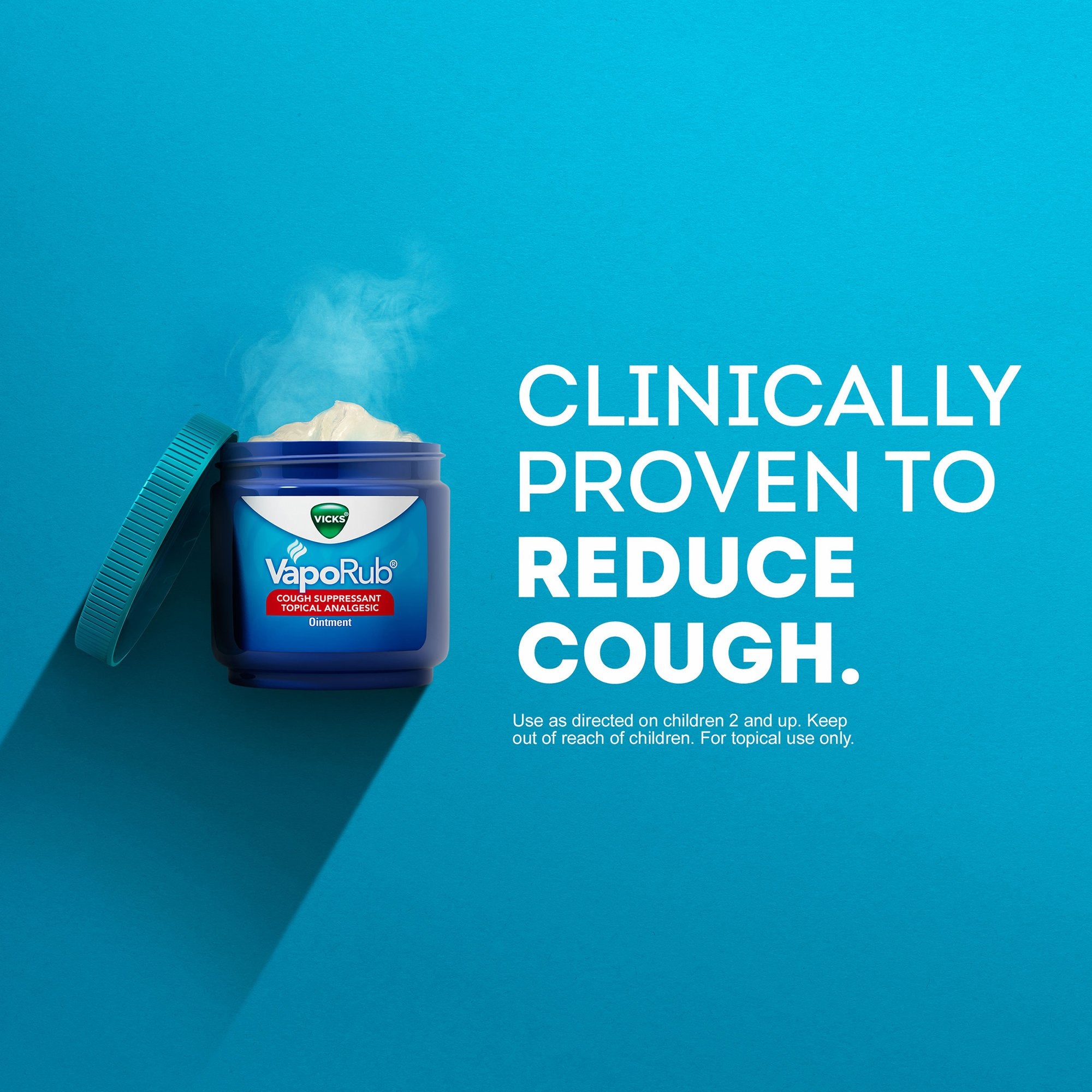 Chest Rub Vicks® VapoRub® 4.8% - 1.2% - 2.6% Strength Ointment 6 oz. - image 6