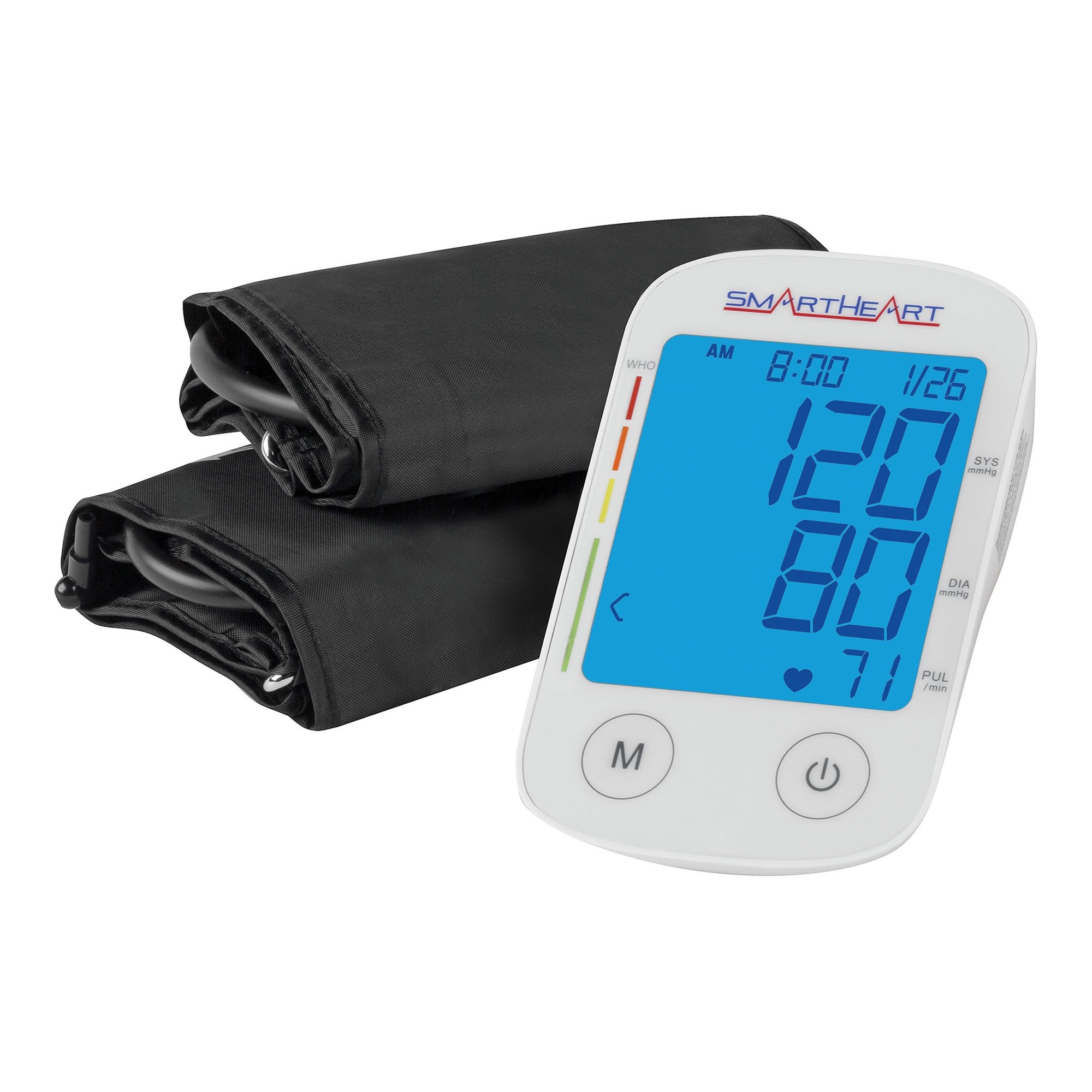 Home Automatic Digital Blood Pressure Monitor Veridian Multiple Sizes Nylon Cuff 22–30 cm to 30–42 cm Desk Model - image 2