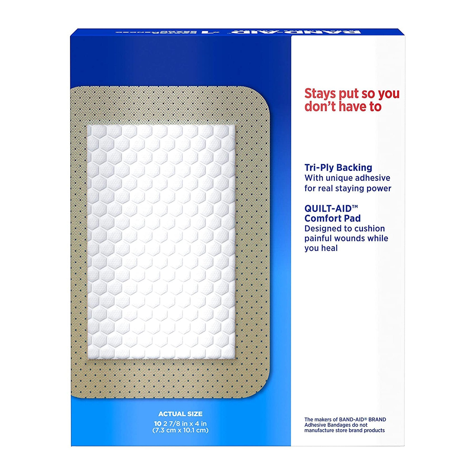 Adhesive Strip Band-Aid® Plastic Tan 2-7/8 X 4 Inch Sterile - image 2