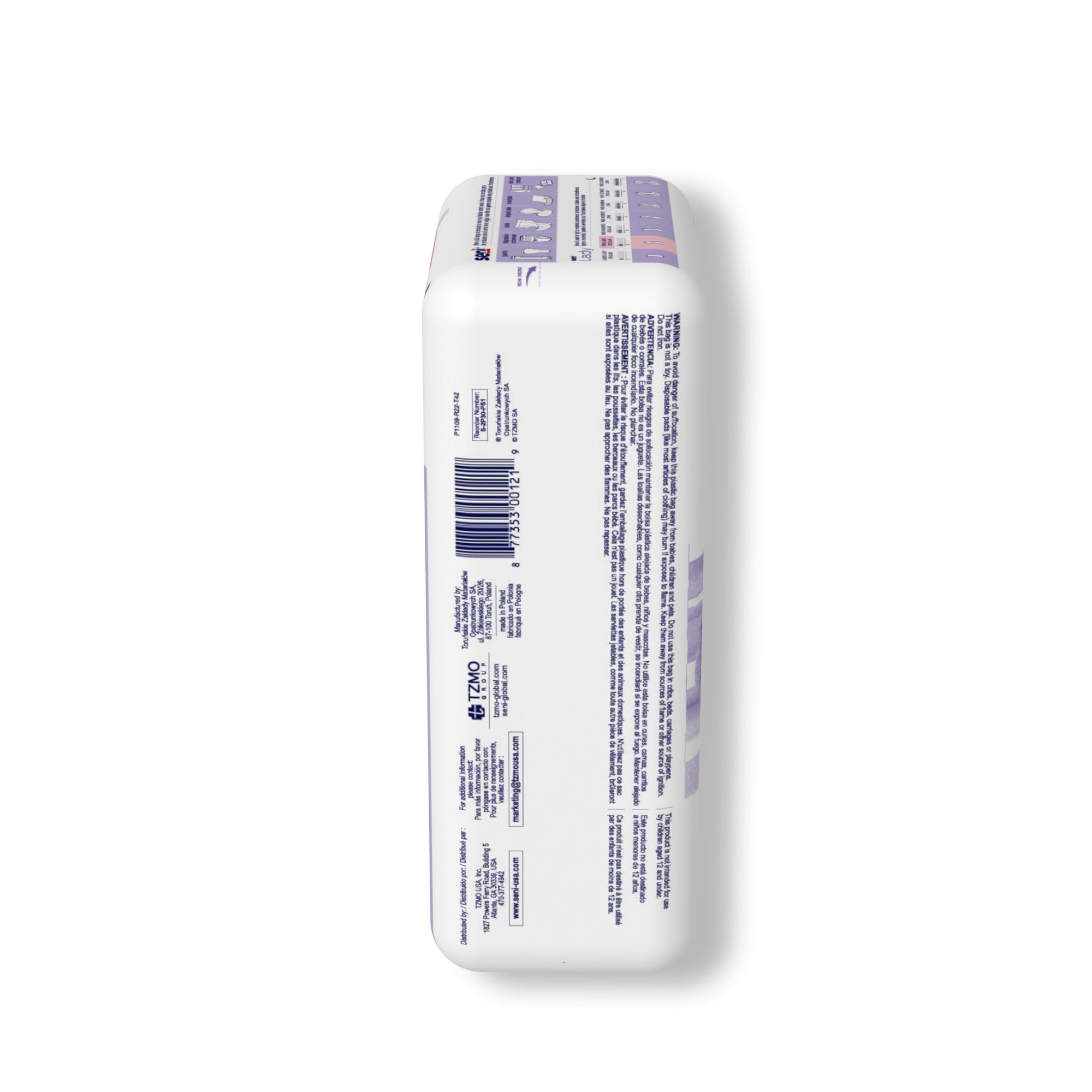 Bladder Control Pad Seni® Lady Light 8.9 Inch Length Light Absorbency Super Absorbent Core One Size Fits Most - image 4