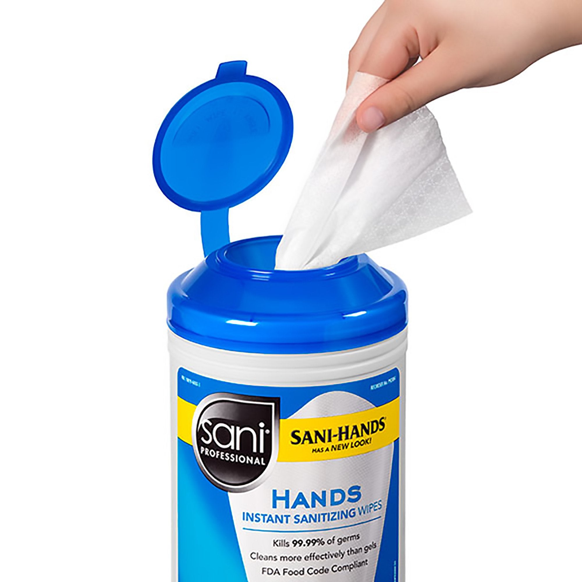 Hand Sanitizing Wipe Sani-Hands® 300 Count Ethyl Alcohol Wipe Canister - image 5