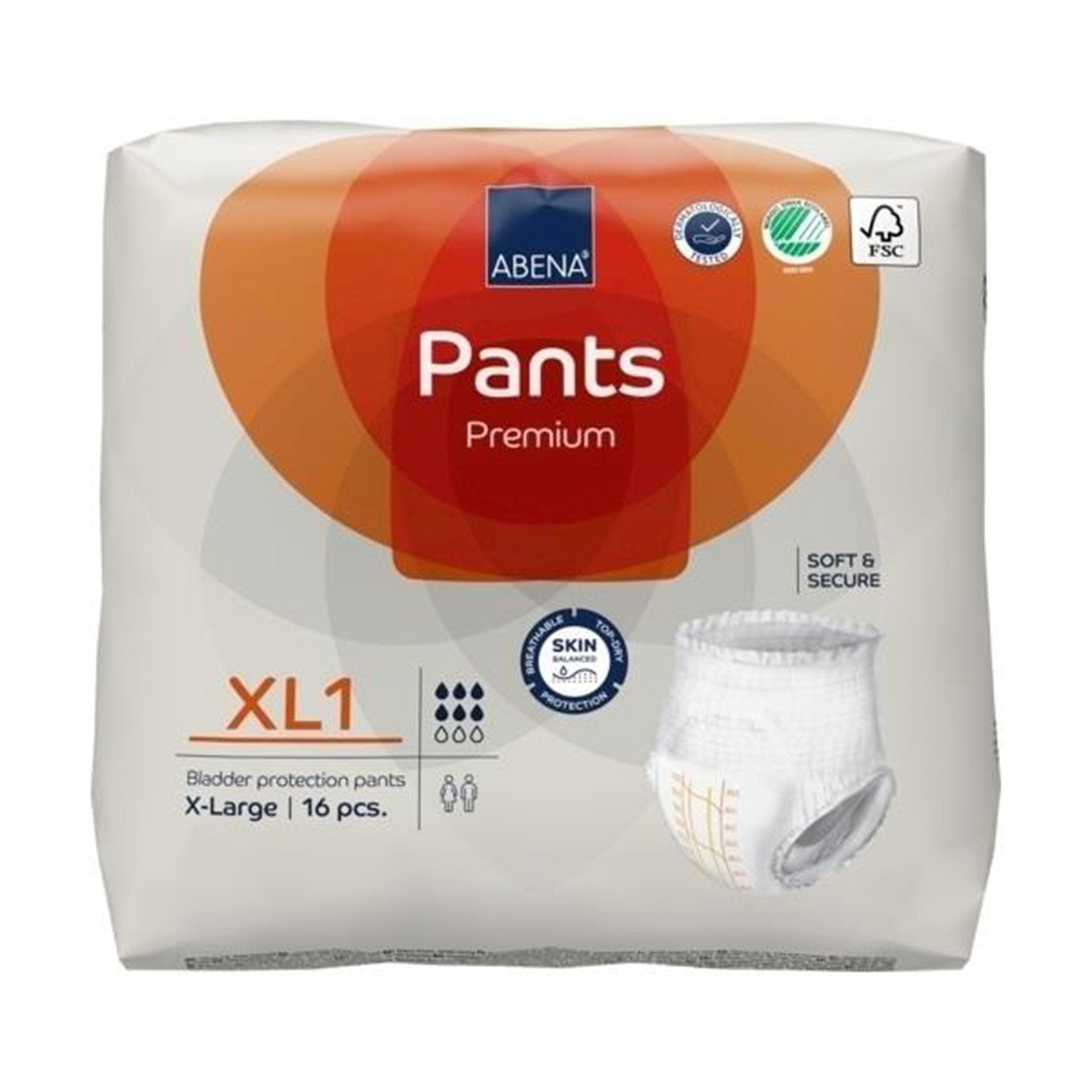 Absorbent Underwear Abena® Premium Pants XL1 Pull On with Tear Away Seams Adult X-Large Unisex Disposable Heavy Absorbency - image 5
