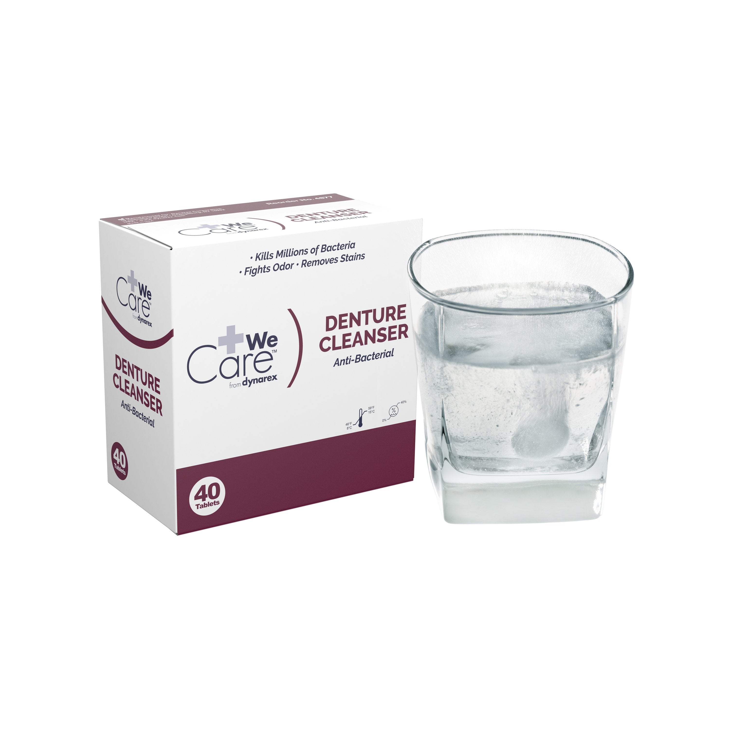 Denture Cleaner We Care™ from Dynarex® Tablet