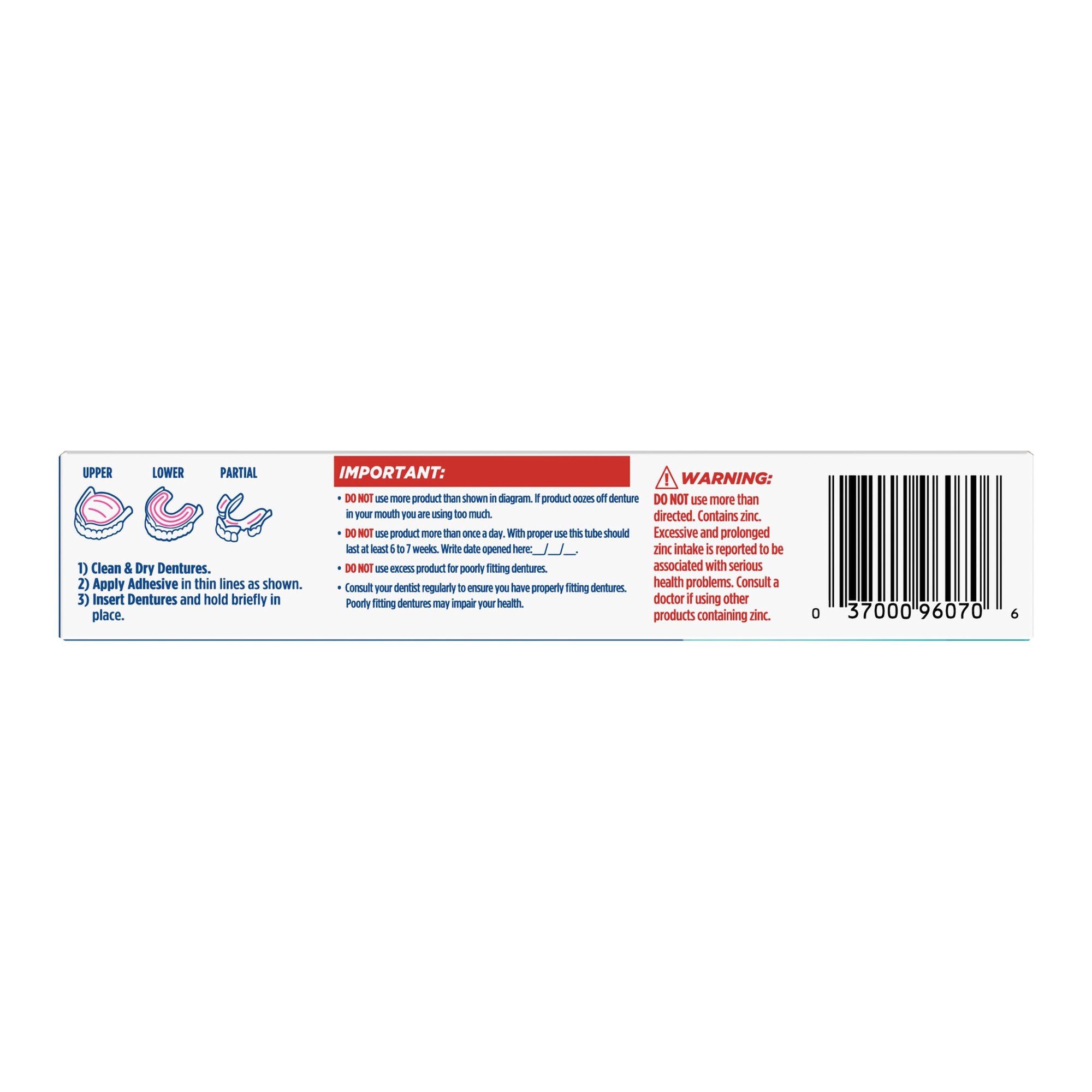 Denture Adhesive Fixodent® Plus Breath Bacteria Guard Cream 2 oz. - image 3