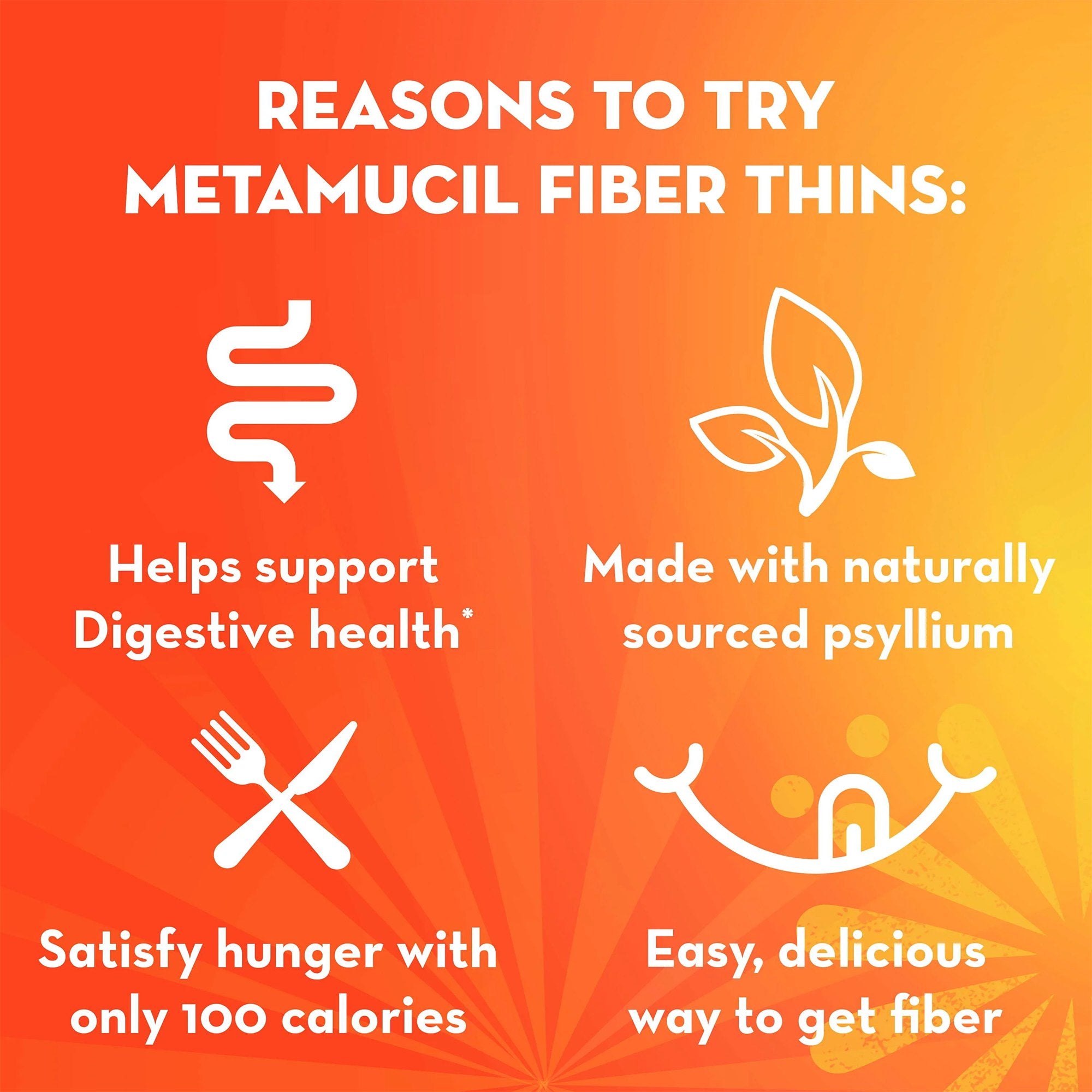 Fiber Supplement Metamucil® Cinnamon Spice Flavor Wafer 24 per Box 5 mg Strength Wheat Flour / Sucrose / Corn Oil / Psyllium Husk - image 2