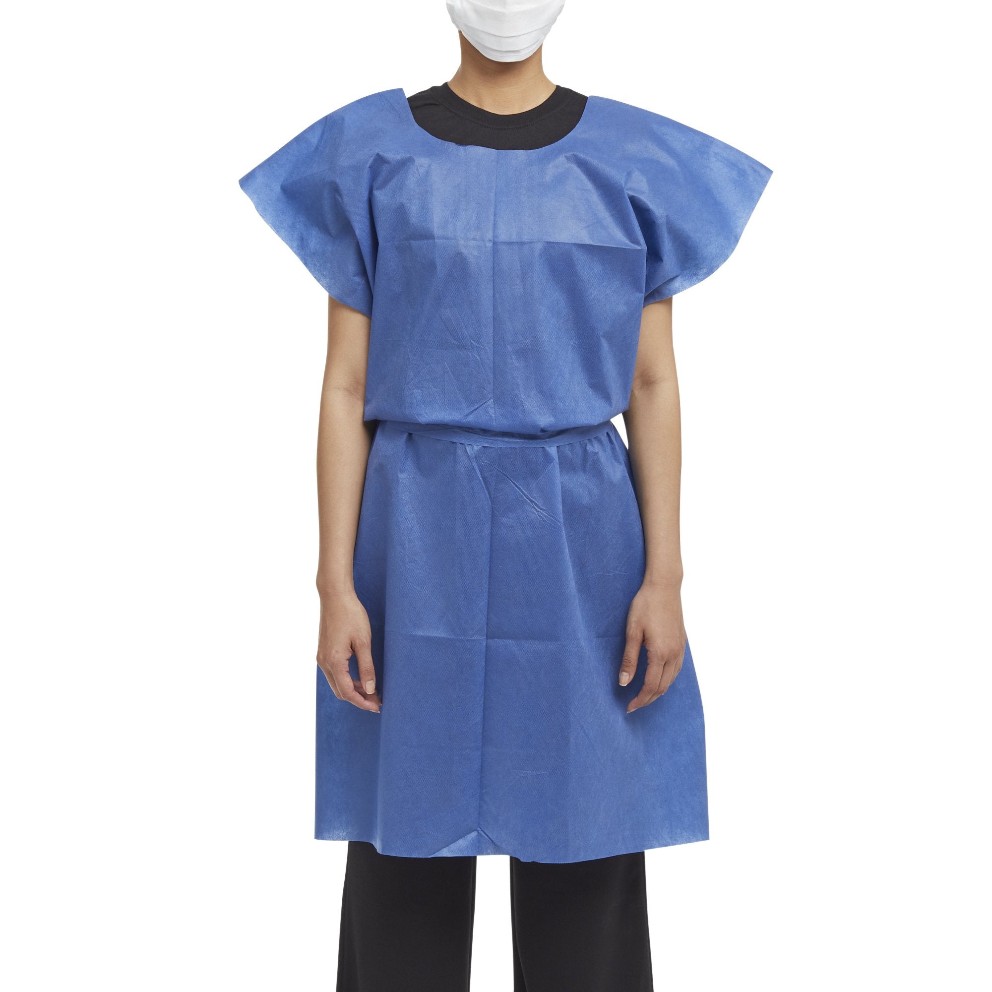 Graham Medical Exam Gown, Medium/Large, Blue