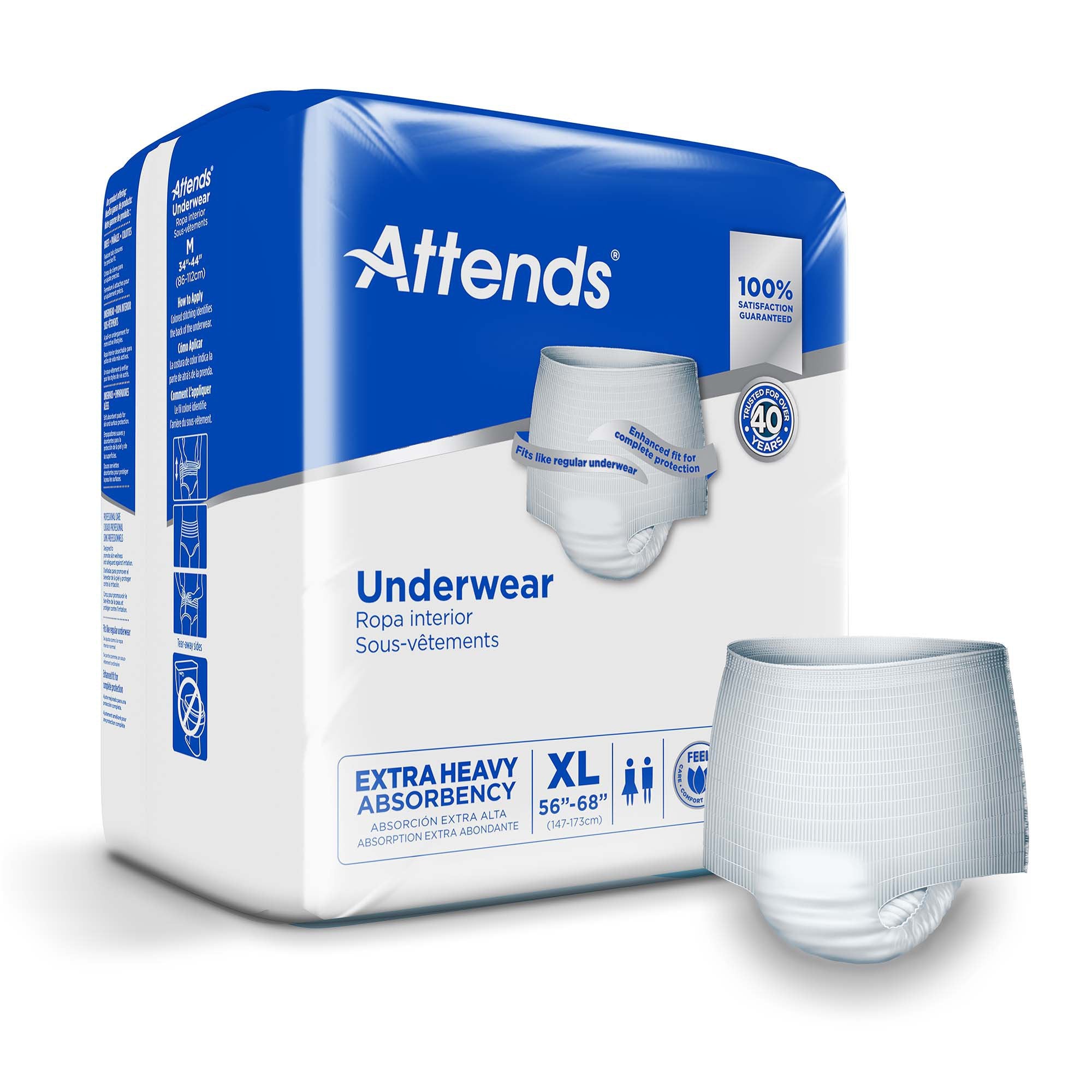 Attends® Care Moderate Absorbent Underwear, Extra Large