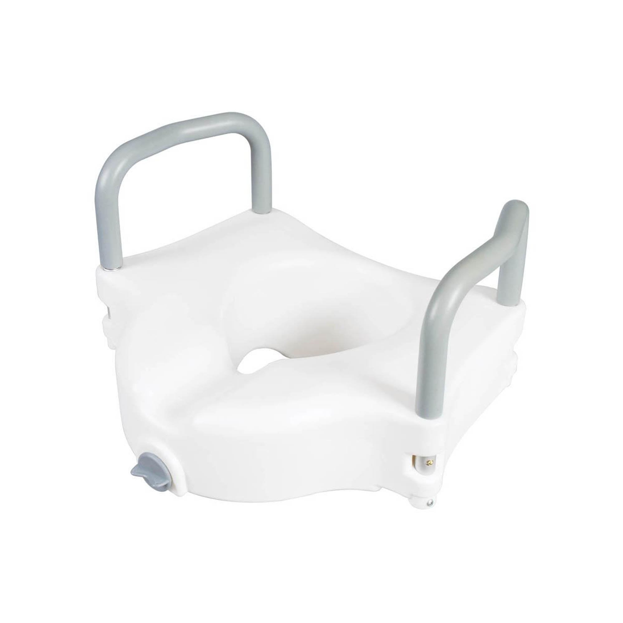 Raised Toilet Seat with Arms Classics 4-1/2 Inch Height Standard / Elongated 300 lbs. Weight Capacity