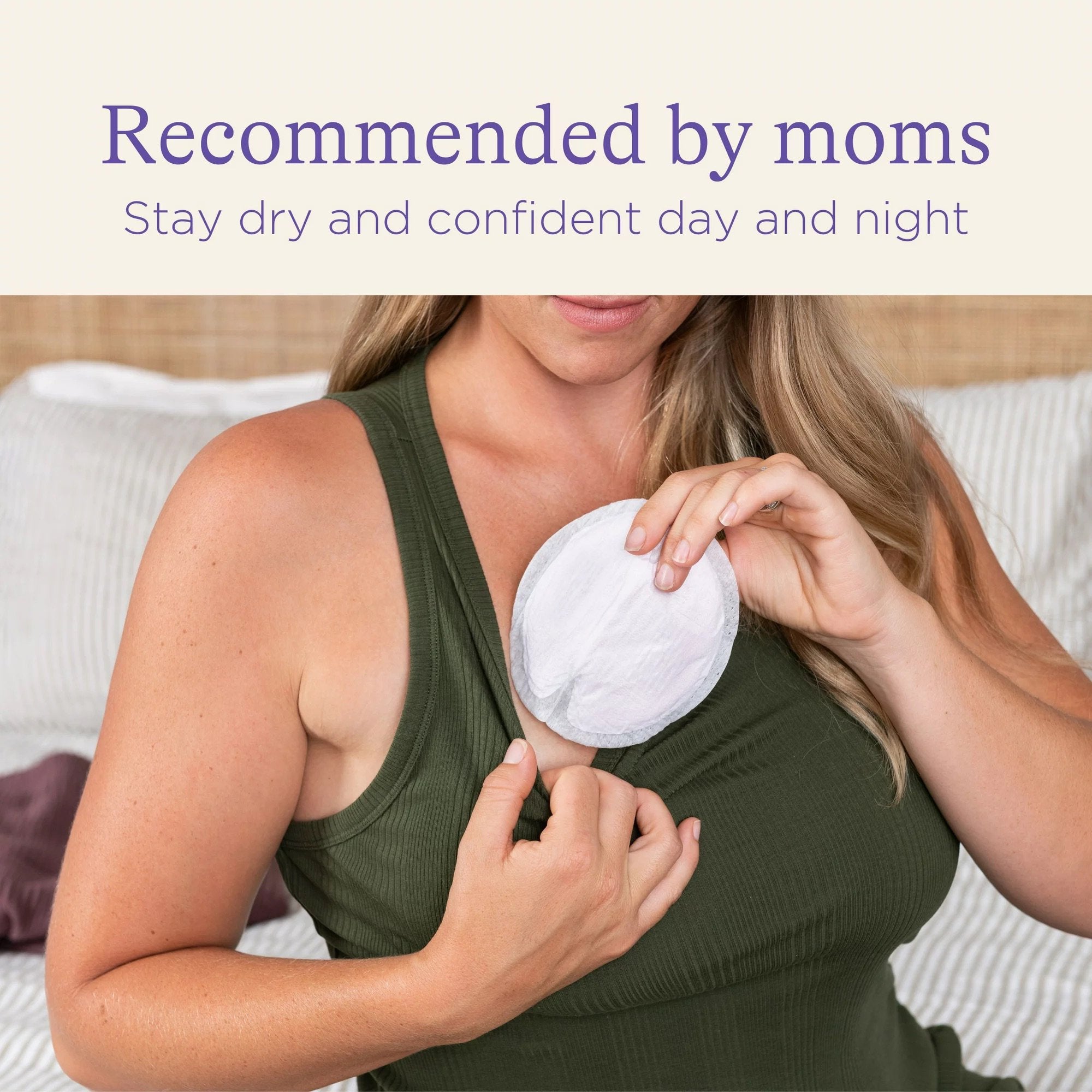 Nursing Pad Lansinoh® Stay Dry One Size Fits Most 3 Layer Fabric Disposable - image 4
