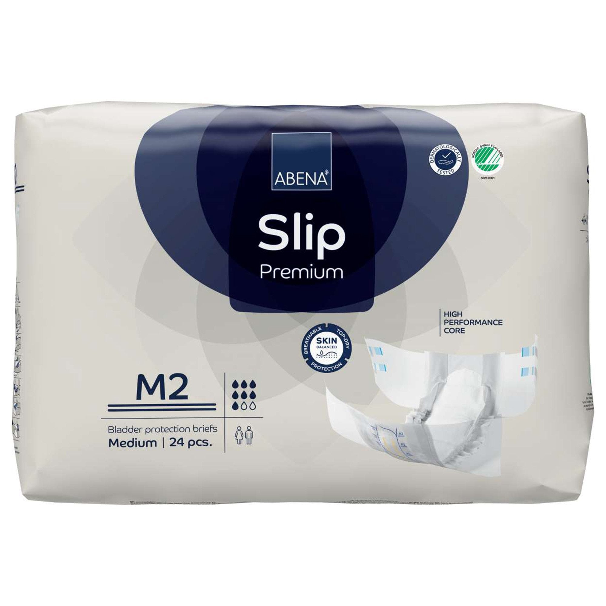 Incontinence Brief Abena® Slip Premium M2 Adult Medium Unisex Disposable Heavy Absorbency - image 5