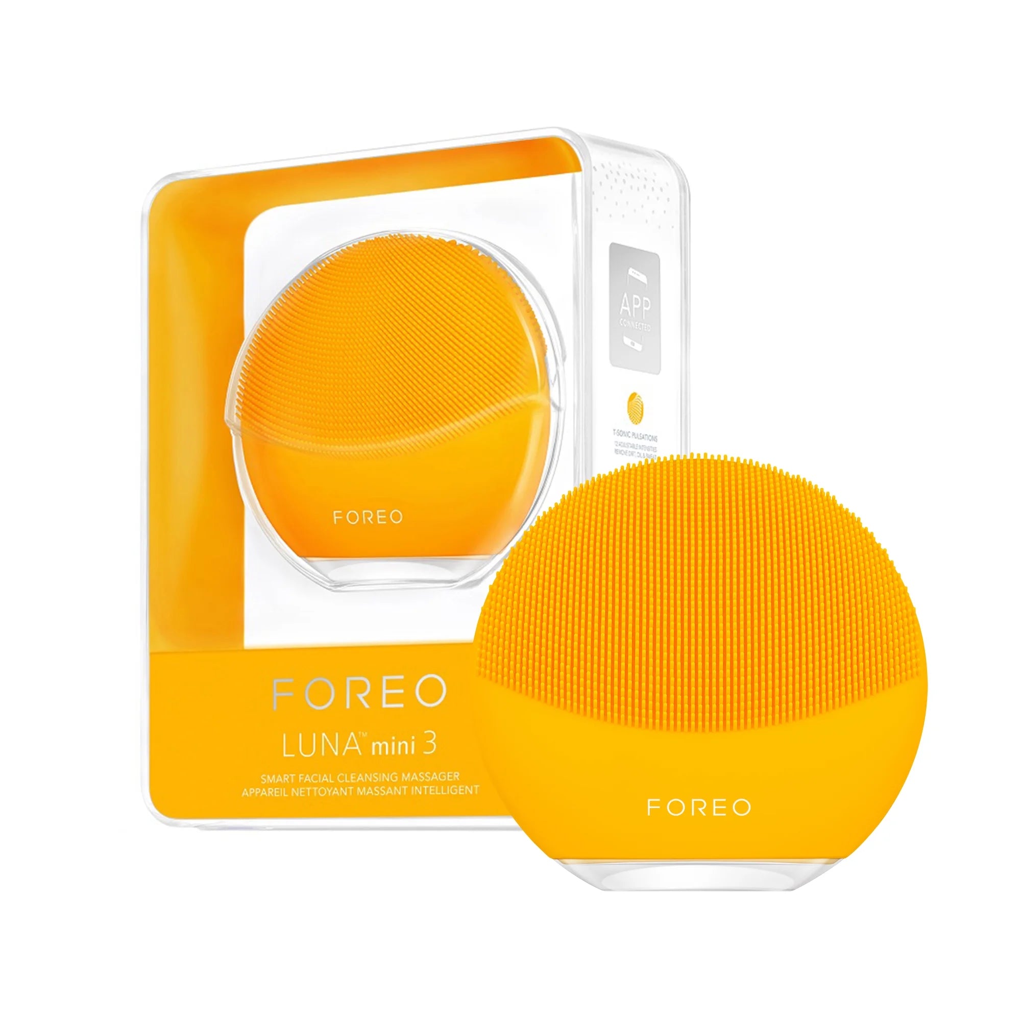 LUNA Mini 3 Smart Facial Cleansing Massager for All Skin Types - Sunflower Yellow