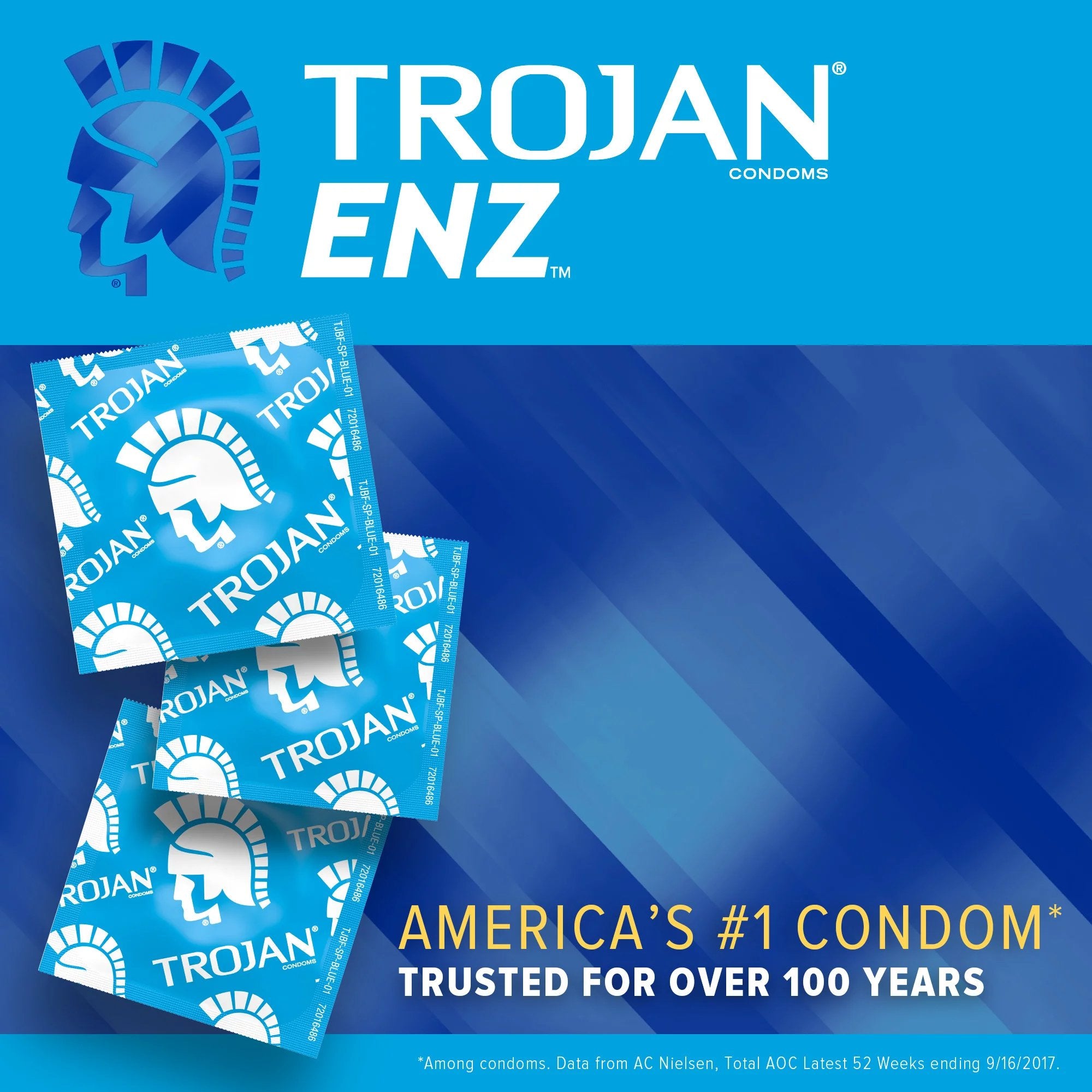 Condom Trojan-Enz® Lubricated One Size Fits Most 1,000 per Case - image 7