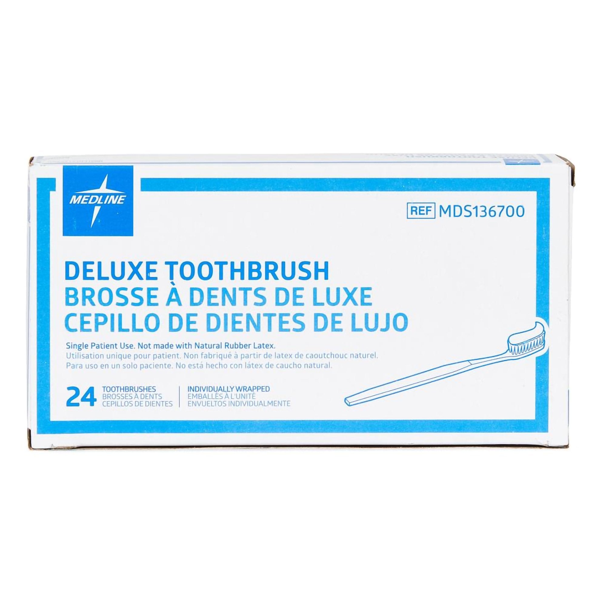 Toothbrush Medline White Adult Soft - image 3