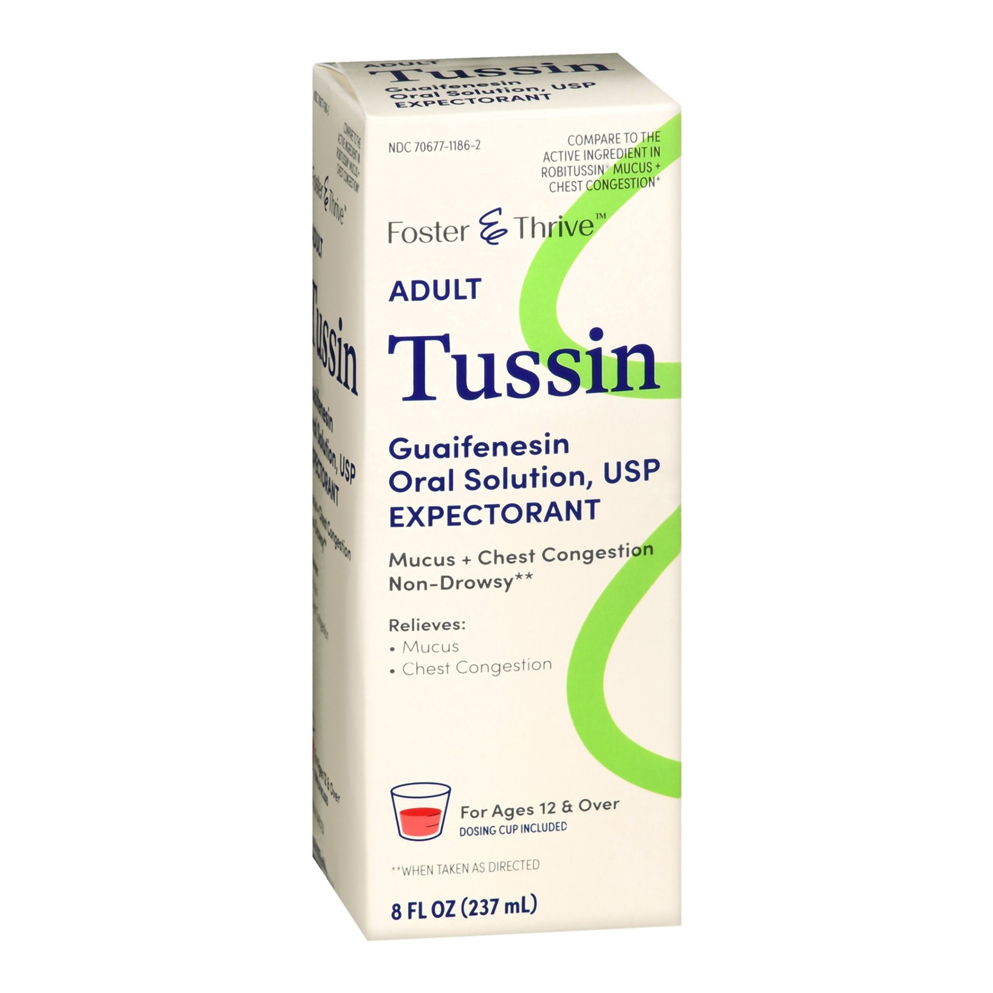 Thrive & Foster™ Adult Tussin Guaifenesin Oral Solution, USP