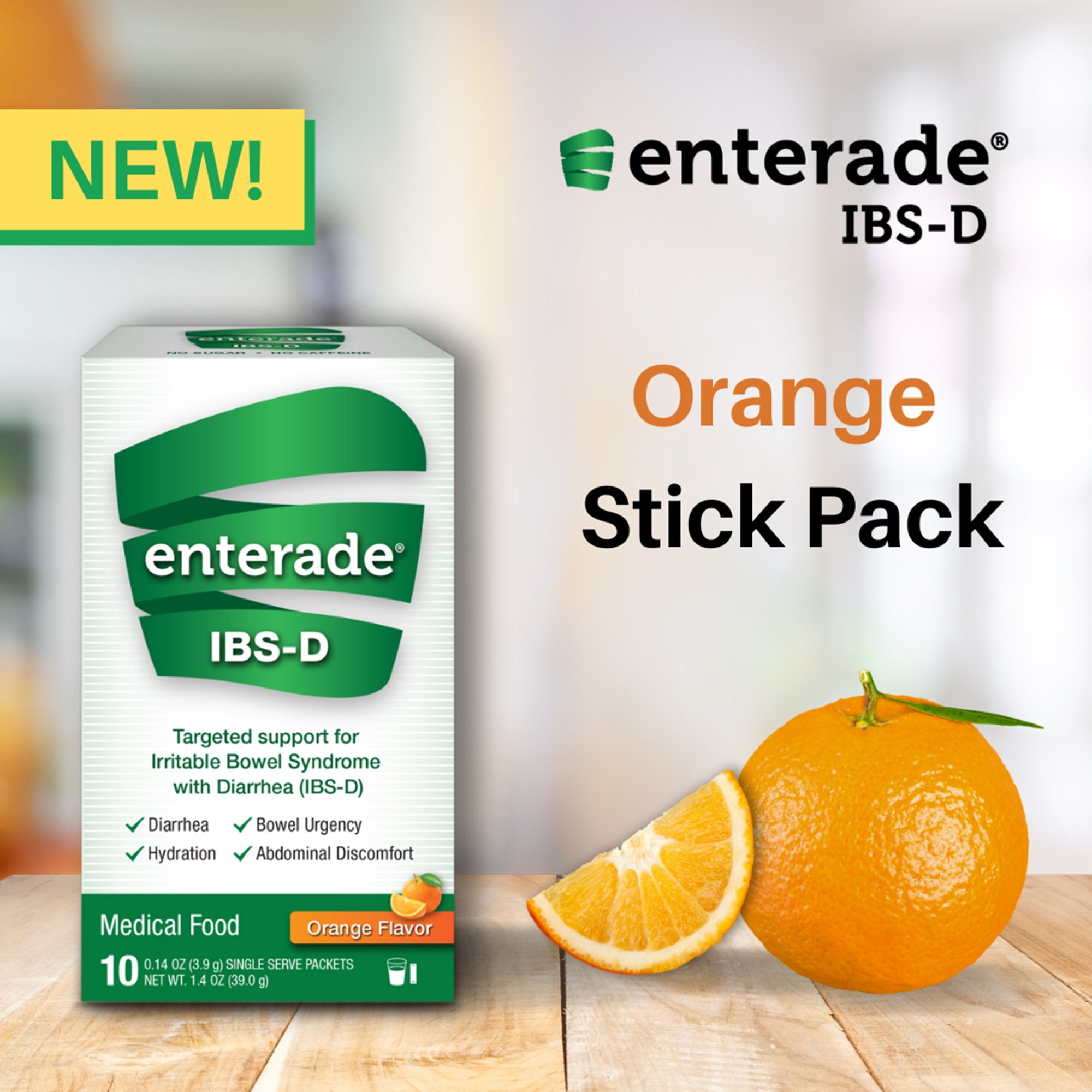 Oral Supplement enterade® IBS-D Orange Flavor Powder 0.14 oz. Individual Packet - image 6