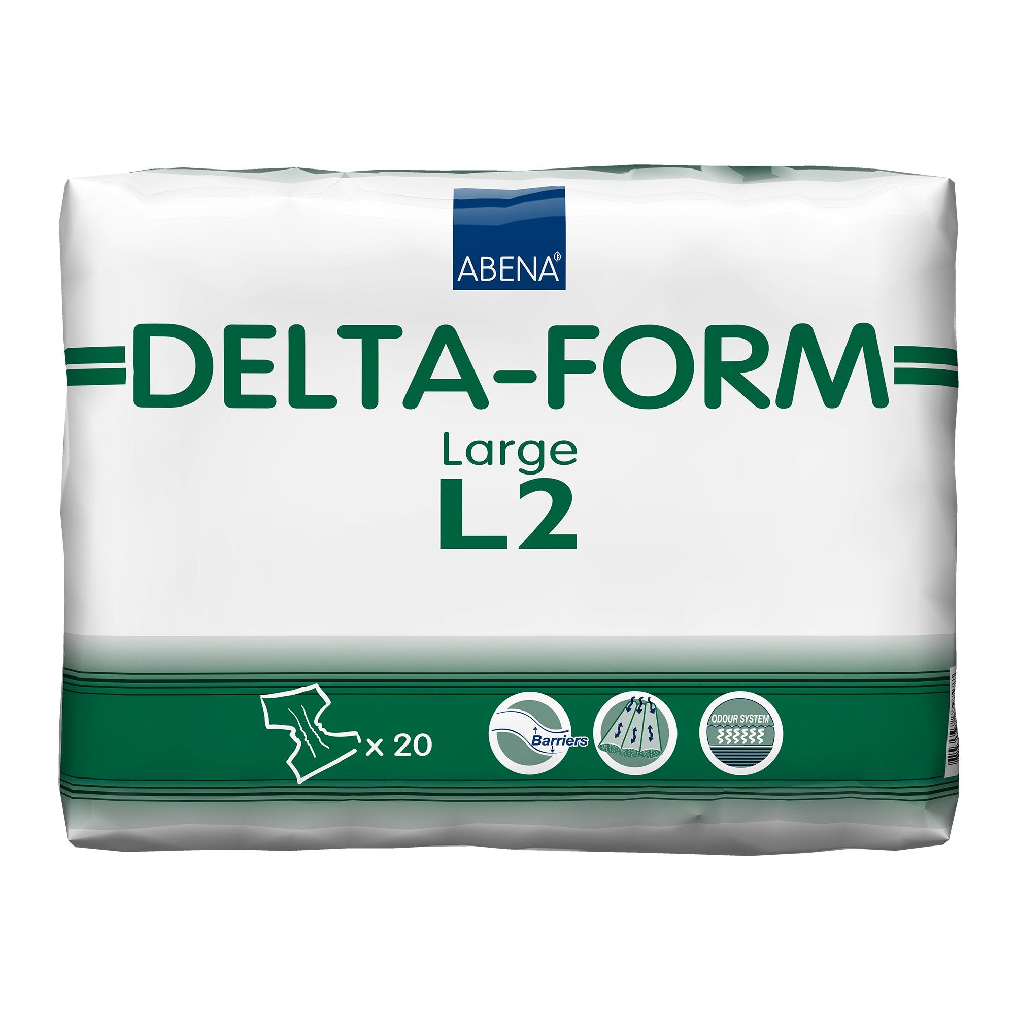 Incontinence Brief Abena® Delta-Form Adult Large Unisex Disposable Heavy Absorbency