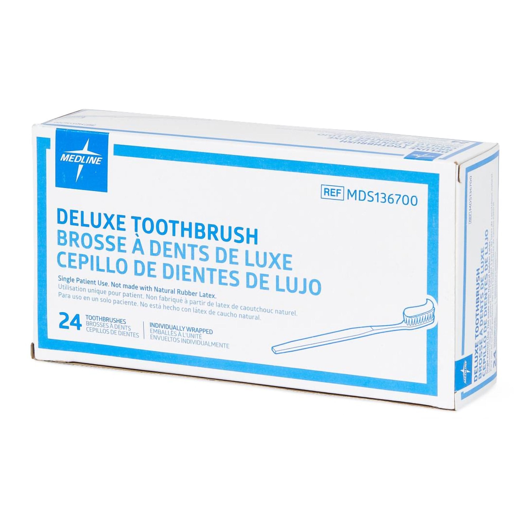 Toothbrush Medline White Adult Soft - image 4