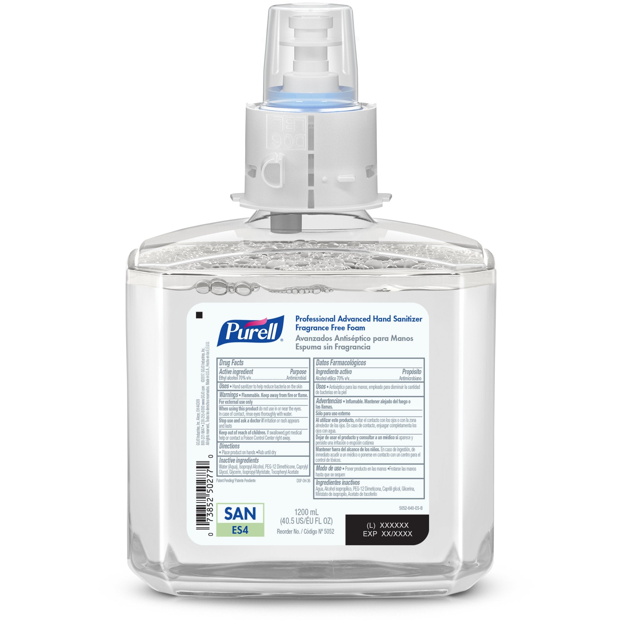 Hand Sanitizer Purell® Healthcare Advanced 1,200 mL Ethyl Alcohol Foaming Dispenser Refill Bottle - image 2