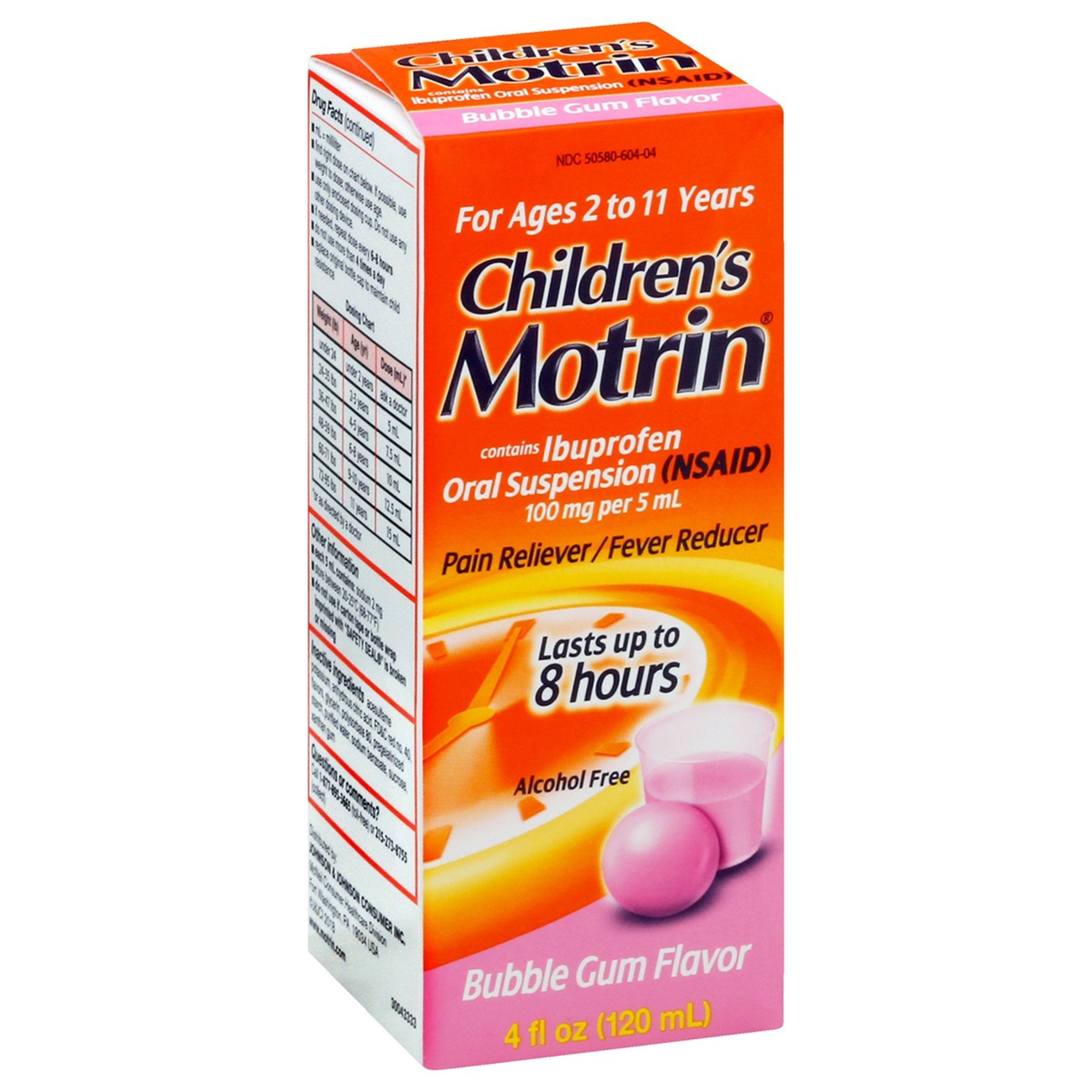 Children's Pain Relief Motrin® 100 mg / 5 mL Strength Ibuprofen Oral Suspension