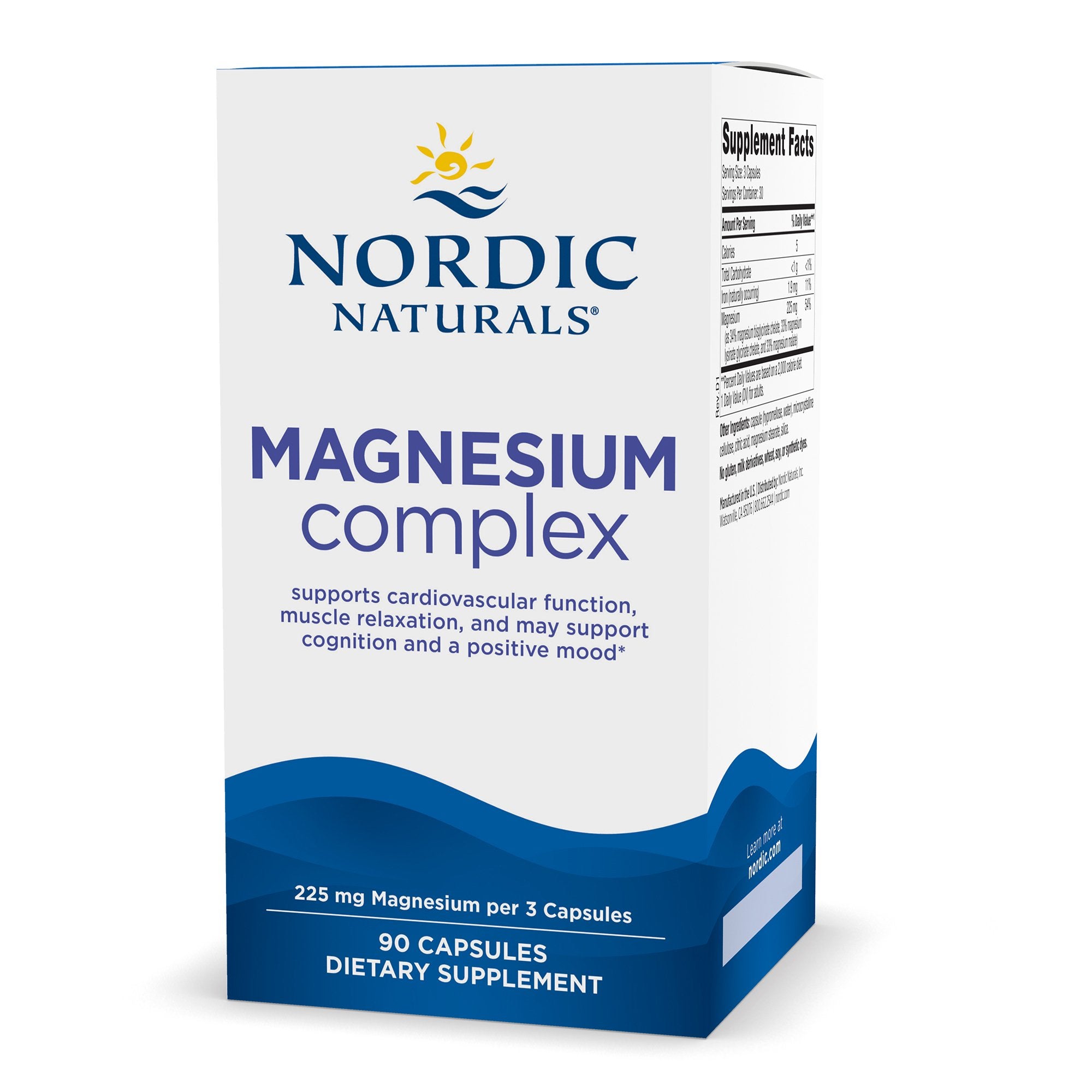 Dietary Supplement Nordic Naturals® Magnesium Complex Magnesium 225 mg Strength Capsule 90 per Bottle - image 4