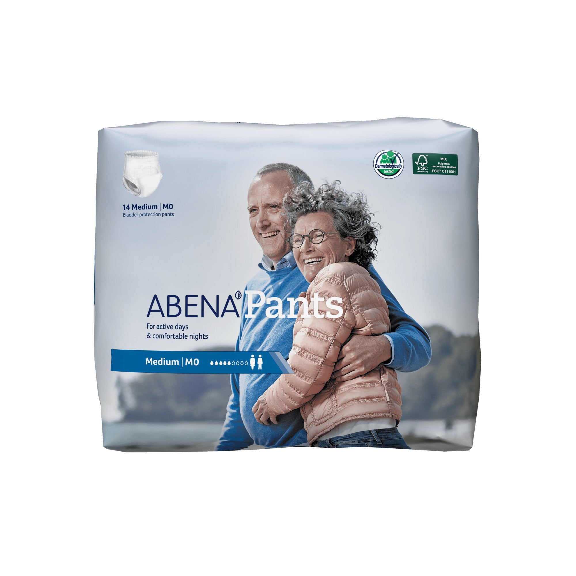 Absorbent Underwear Abena® Pants Pull On with Tear Away Seams Adult Medium Unisex Disposable Moderate Absorbency - image 4
