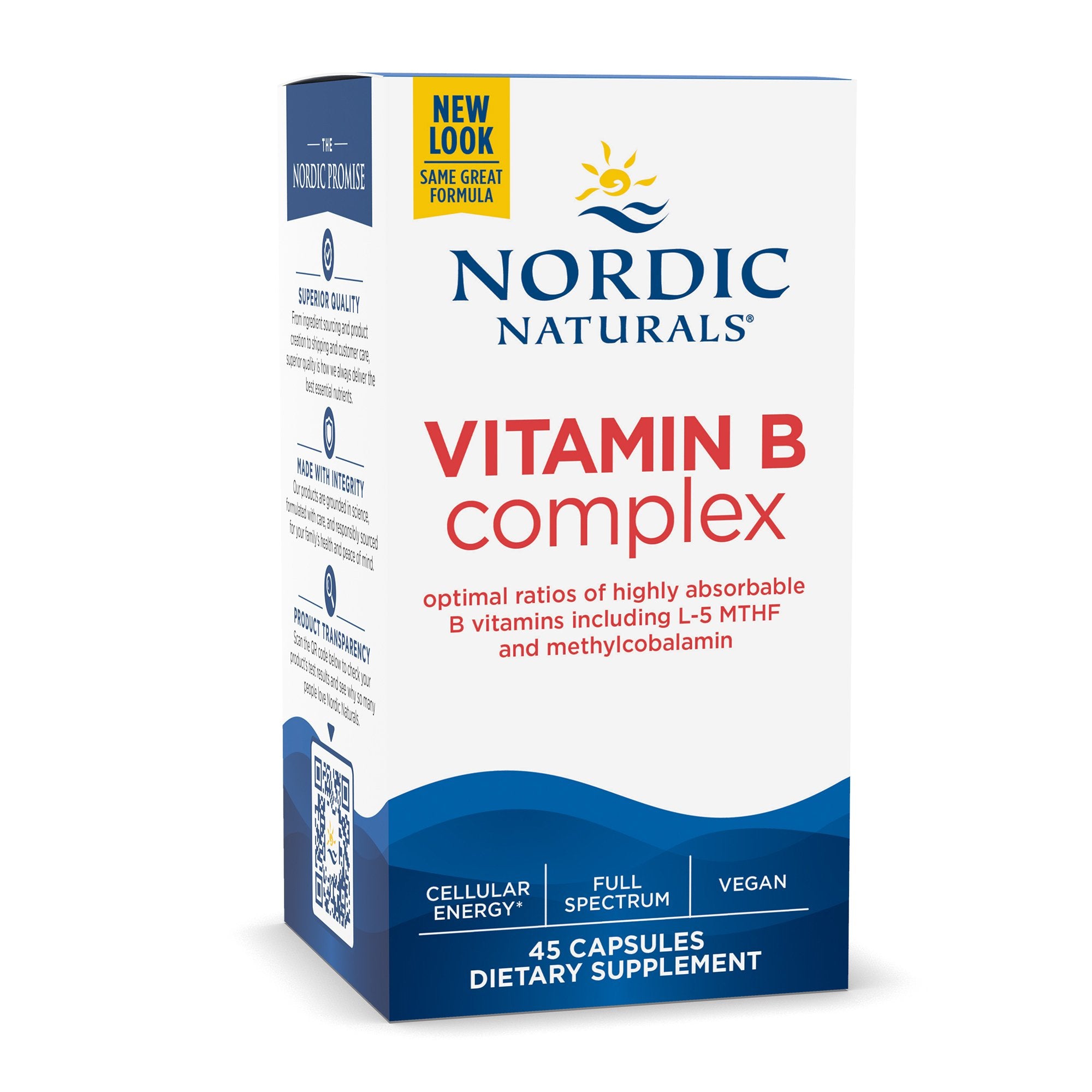 Dietary Supplement Nordic Naturals® Vitamin B Complex Vitamin B1 37 mg Strength Capsule 45 per Bottle - image 3
