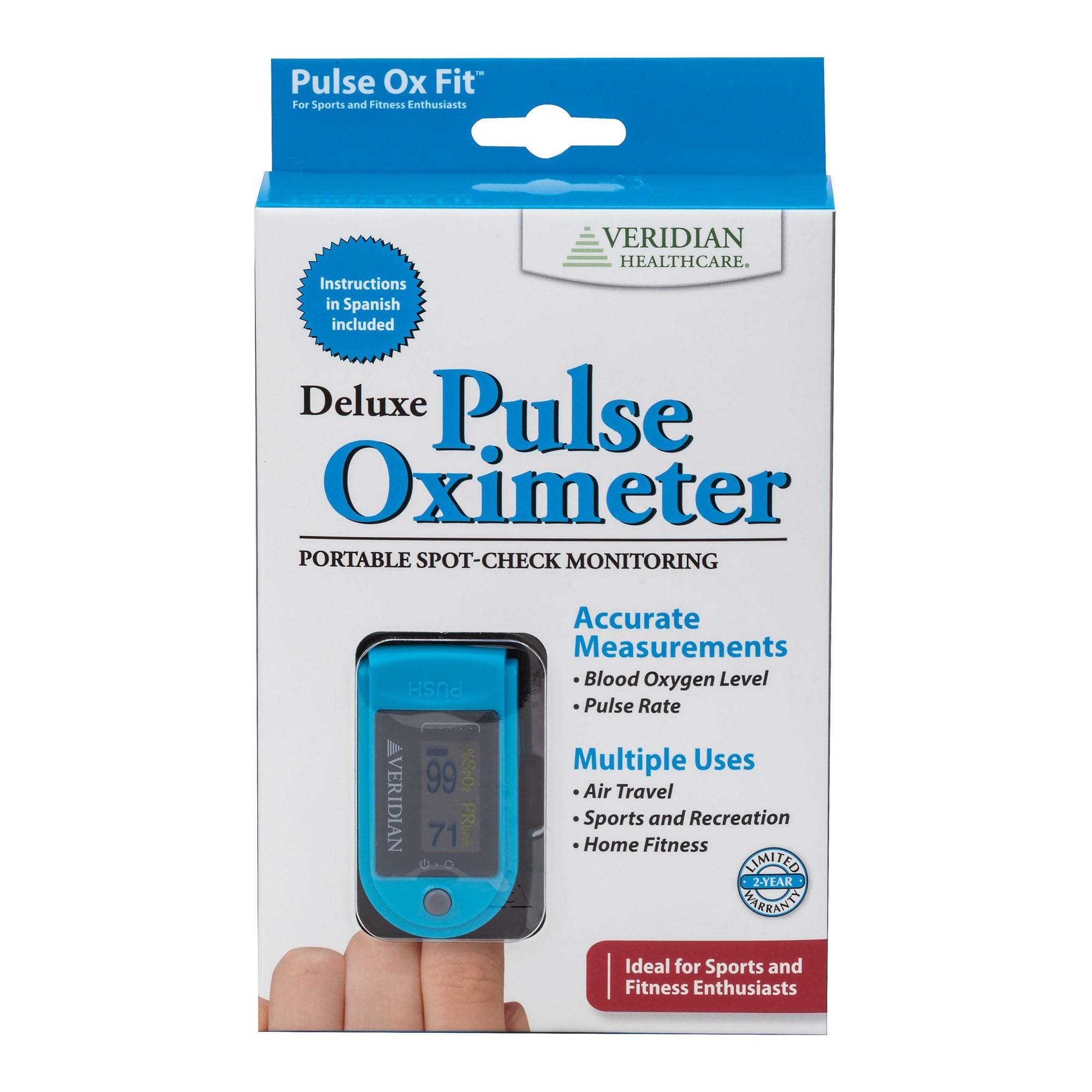 Fingertip Pulse Oximeter SmartHeart™ Adult Battery Operated OLED Display - image 2