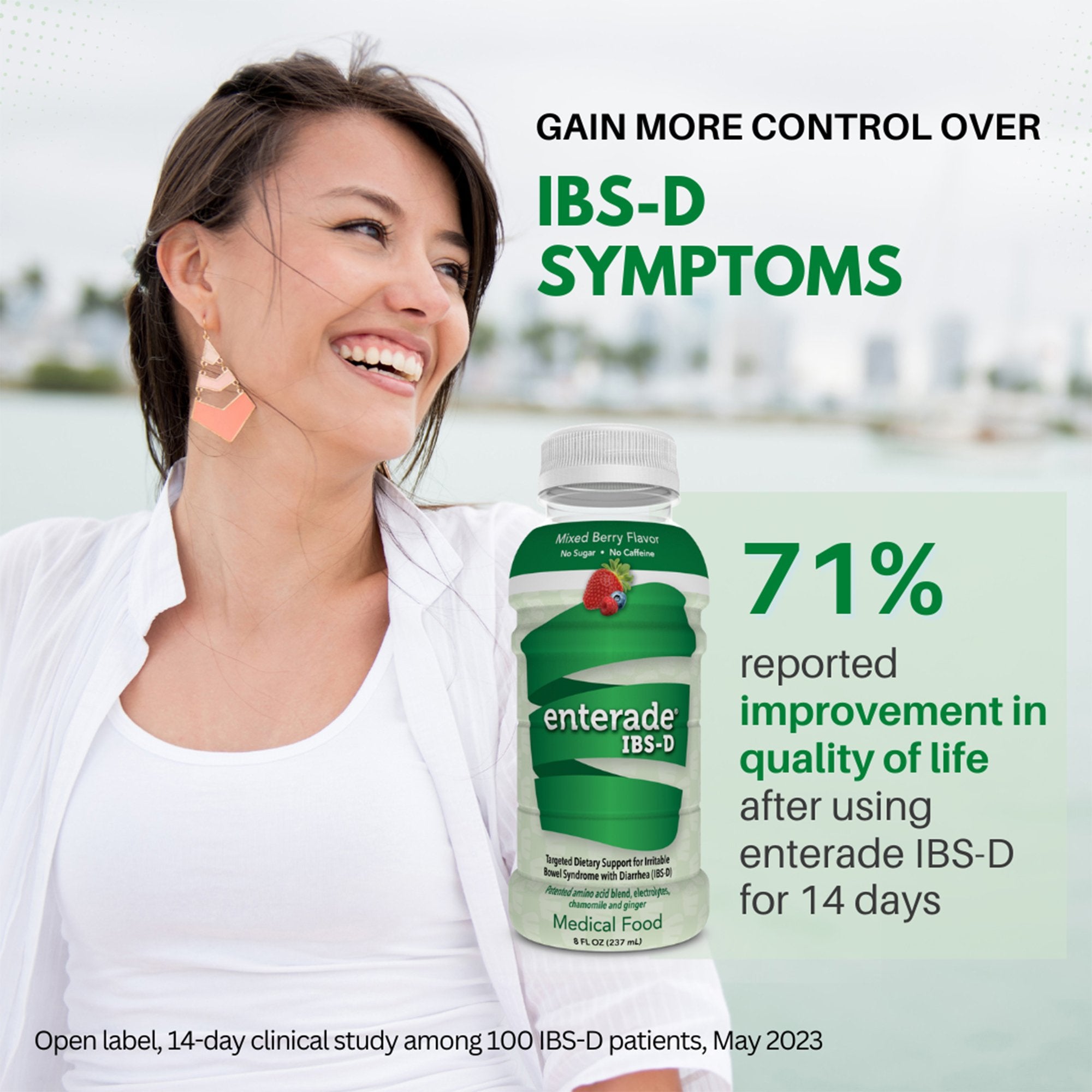 Oral Supplement enterade® IBS-D Mixed Berry Flavor Liquid 8 oz. Bottle - image 8