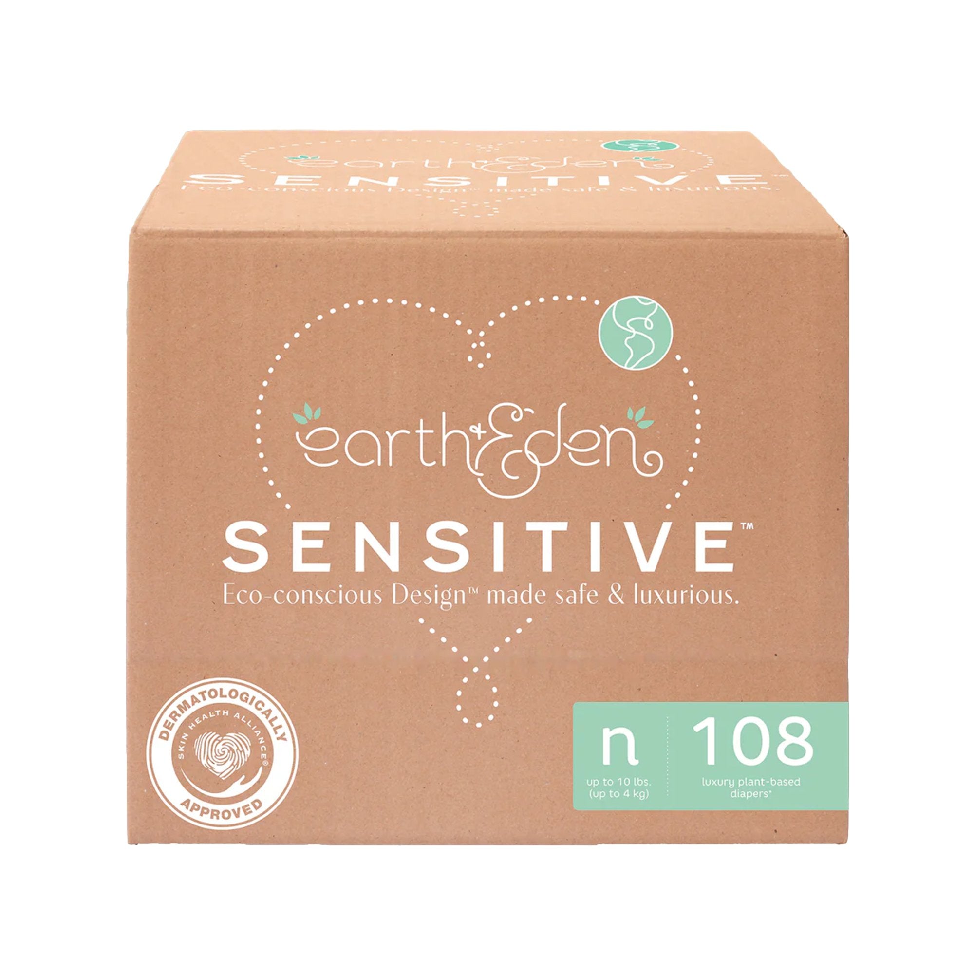Unisex Baby Diaper Earth & Eden Newborn Disposable Heavy Absorbency