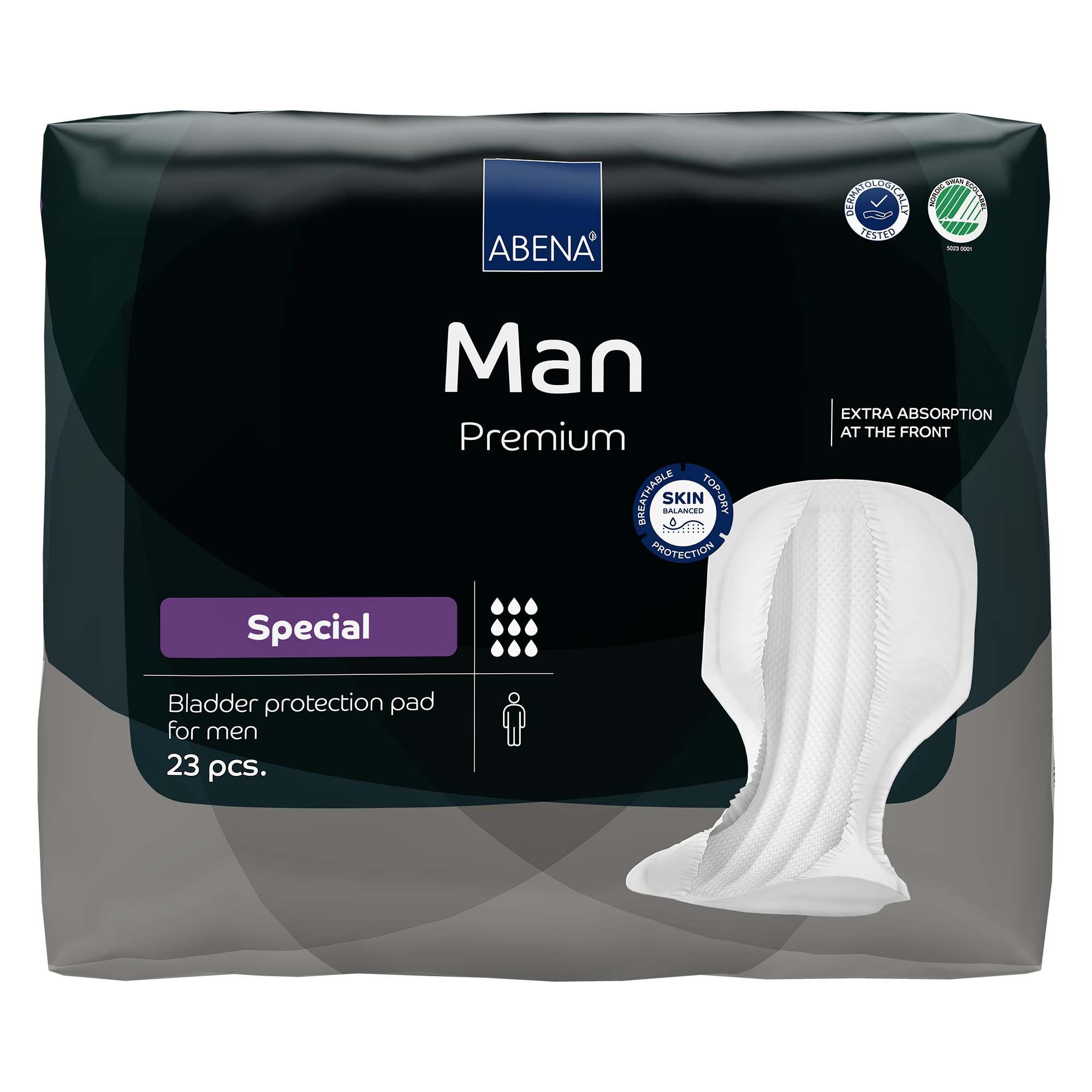 Bladder Control Pad Abena® Premium Man Special 14.5 X 28.7 Inch Heavy Absorbency Fluff / Polymer Core One Size Fits Most - image 5