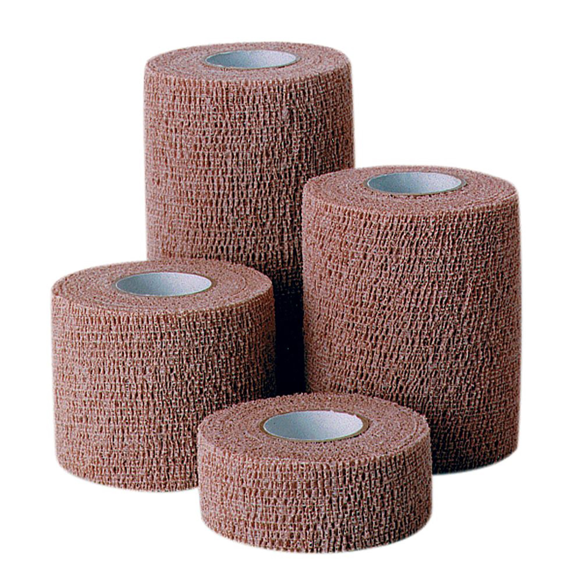 Cohesive Bandage CoFlex®·LF2 3 Inch X 5 Yard Self-Adherent Closure Tan NonSterile 20 lbs. Tensile Strength - image 2