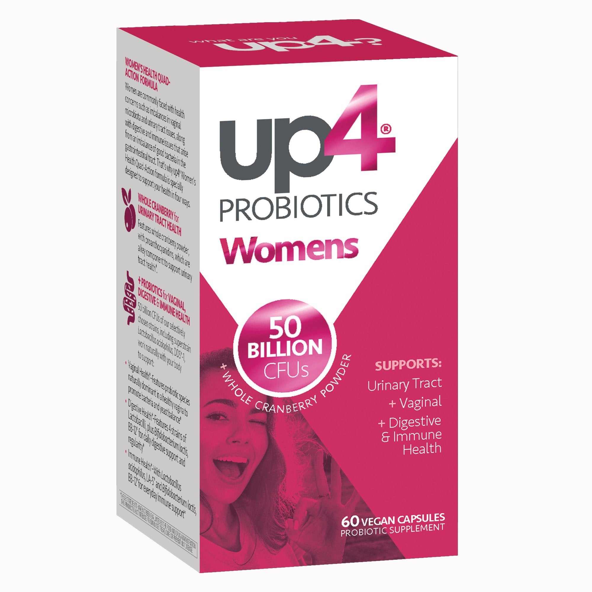 up4® Probiotics Women's Urinary Tract + Vaginal + Digestive + Immune Support