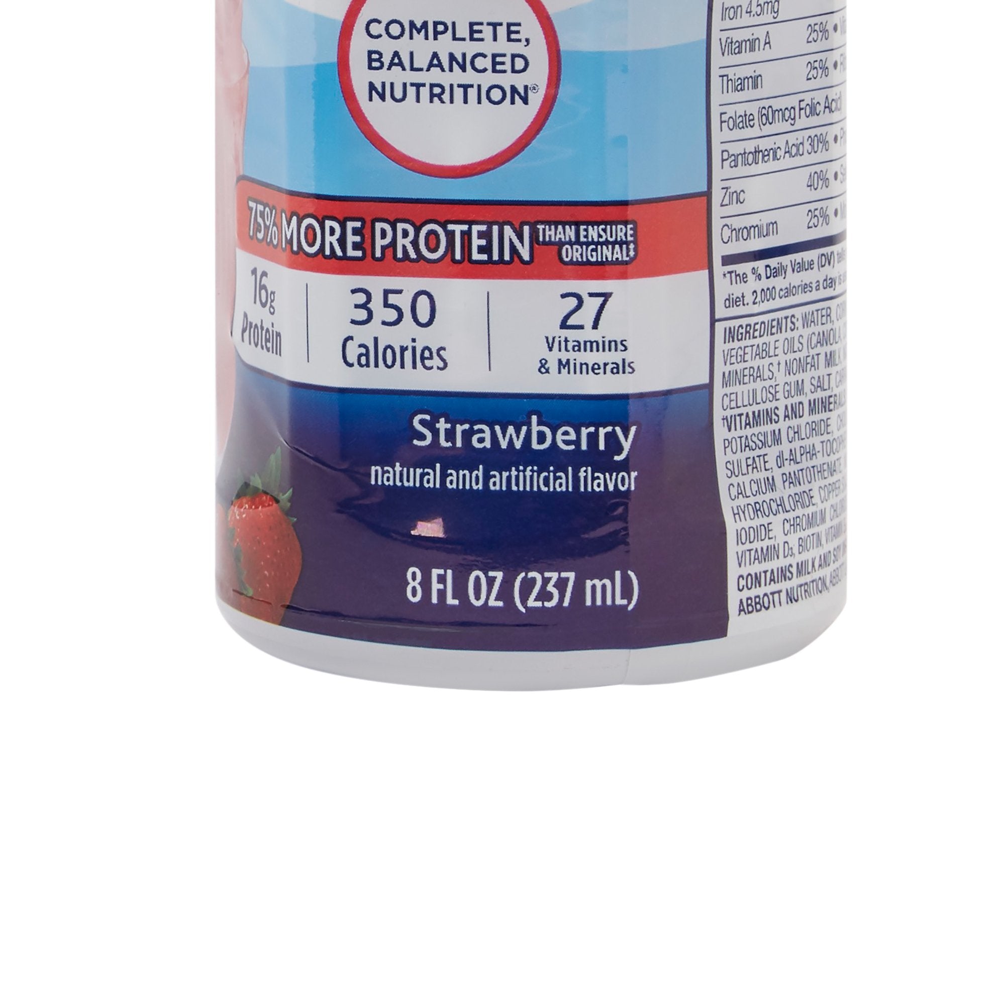 Oral Supplement Ensure® Plus Nutrition Shake Strawberry Flavor Liquid 8 oz. Bottle - image 6