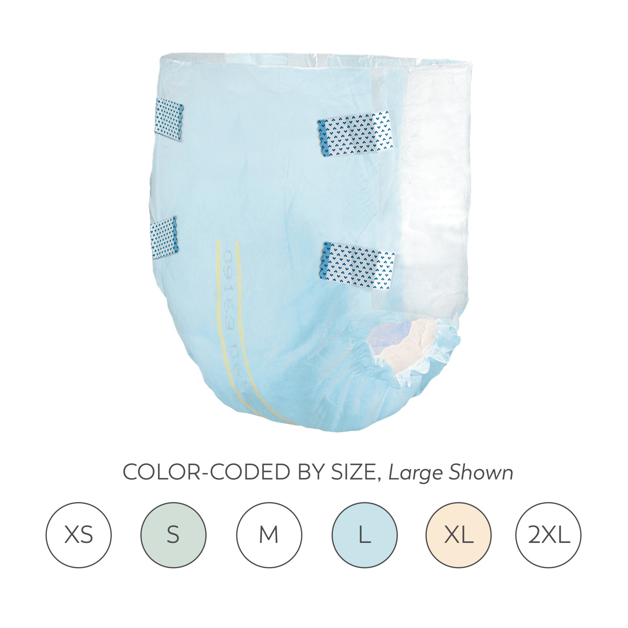 Incontinence Brief Tranquility® Essential Adult 2X-Large Unisex Disposable Heavy Absorbency - image 6
