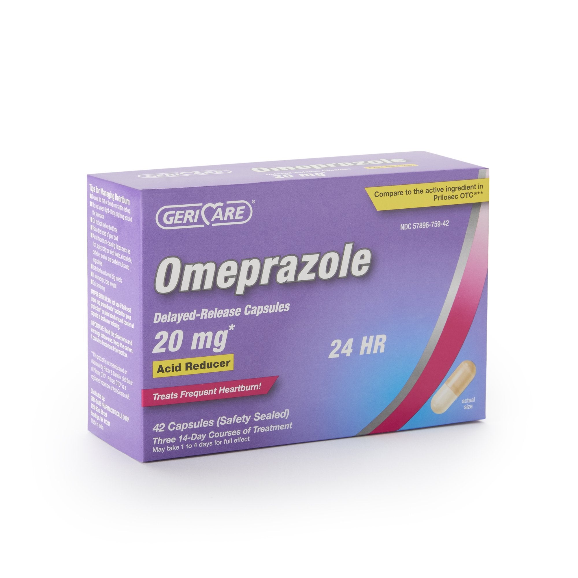 Antacid Geri-Care® 20.6 mg Strength Delayed-Release Capsule 42 per Box - image 3