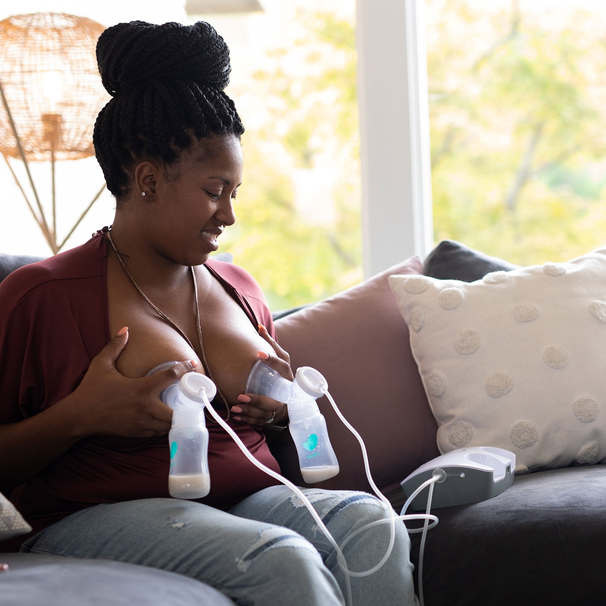 Double Electric Breast Pump Evenflo Advanced - image 7