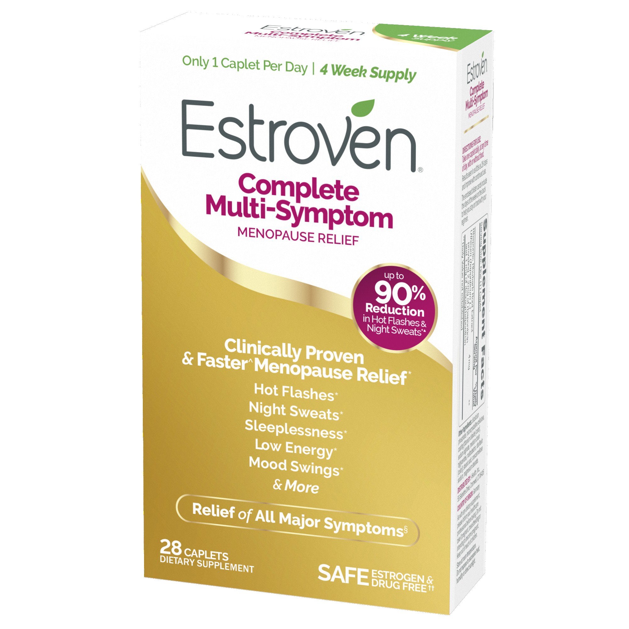 Dietary Supplement Estroven® Complete Care Rhaponic Rhubarb Root Extract 4 mg Strength Caplet 28 per Box - image 2