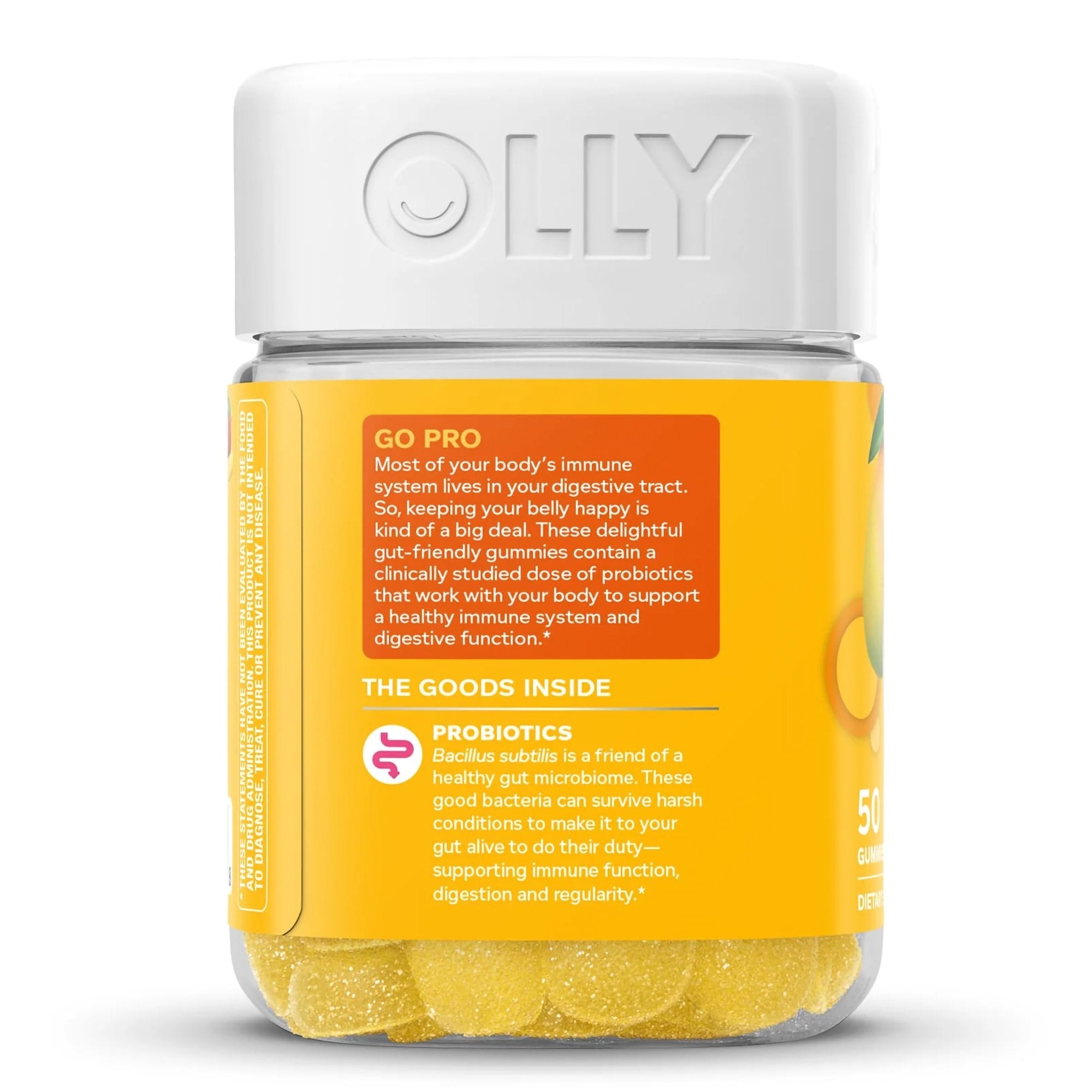 Probiotic Dietary Supplement OLLY® 50 per Bottle Gummy - image 3
