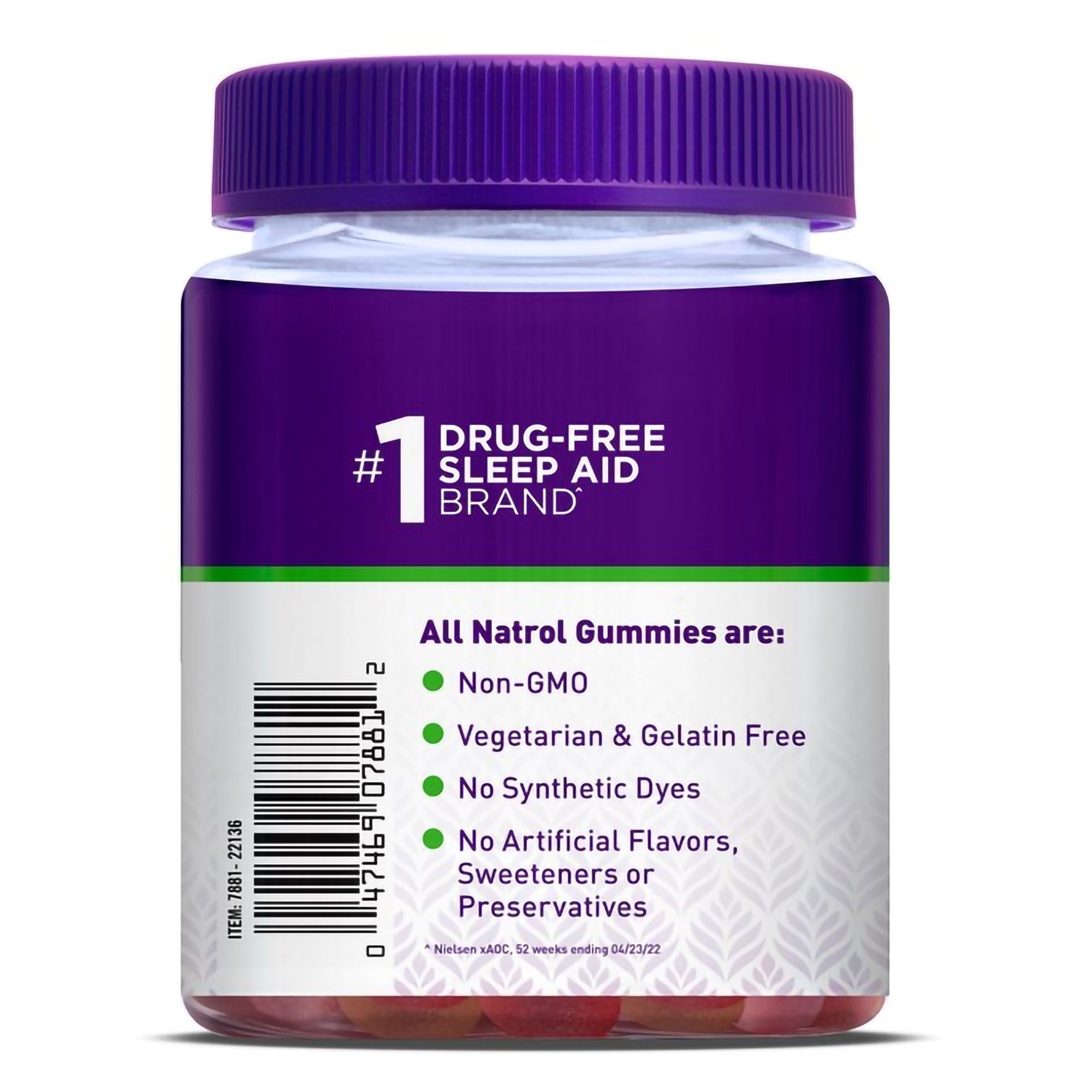 Natural Sleep Aid 50 per Bottle Gummy - image 4