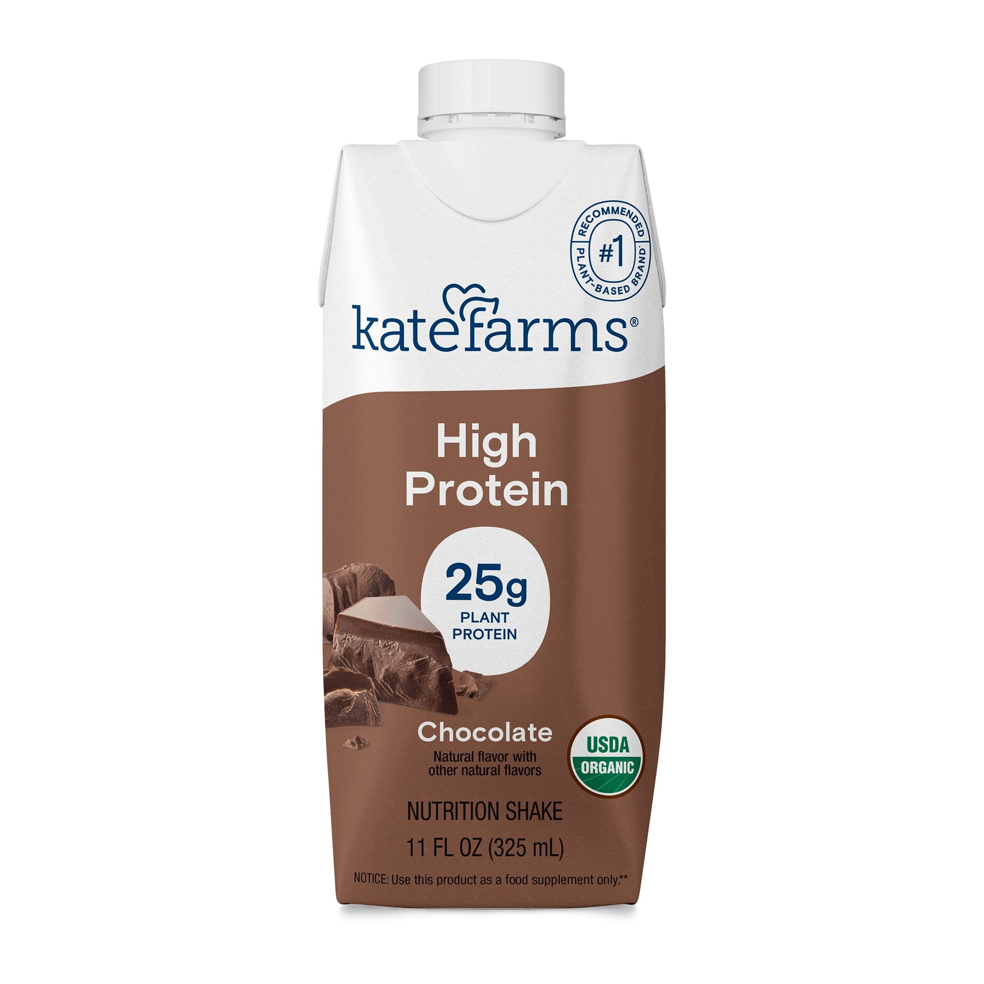 Oral Supplement Kate Farms High Protein Chocolate Flavor Liquid 11 oz. Carton - image 2