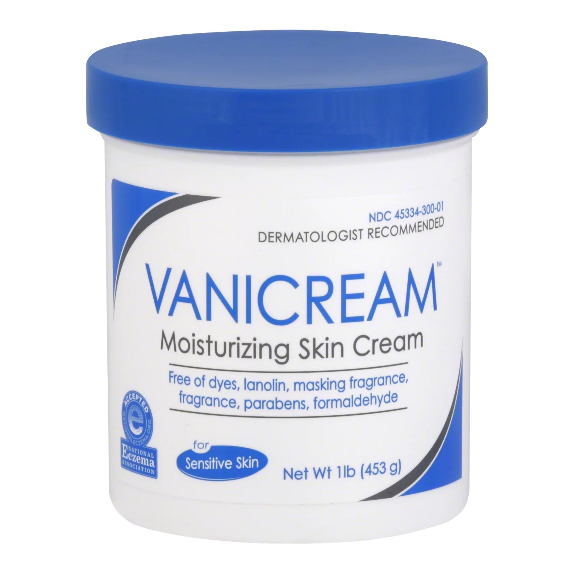 Vanicream Moisturizing Cream for Sensitive Skin, 1 lb. Jar
